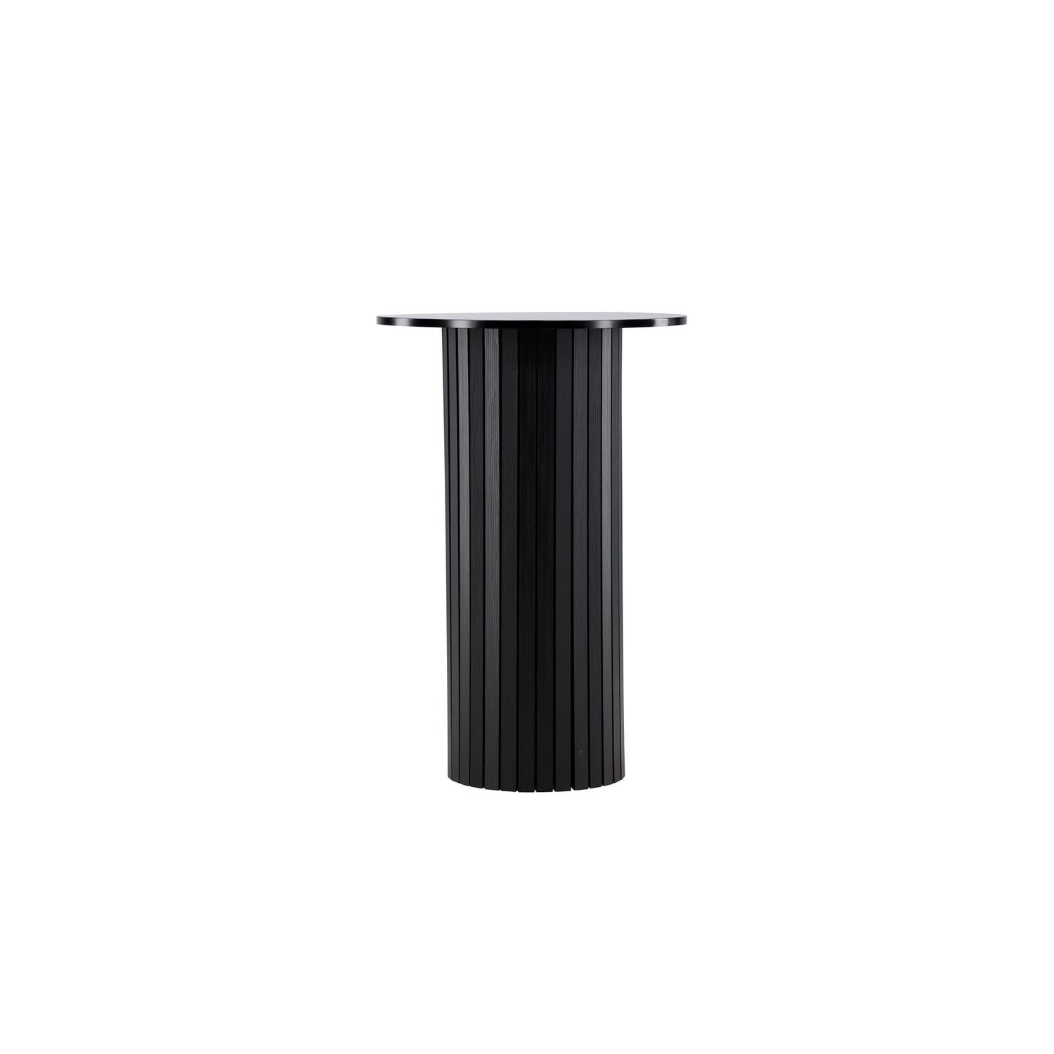 Beistelltisch Härön in Barhöhe Ø70*105cm - Schwarz-Beistelltisch-Venture Home-le canapé