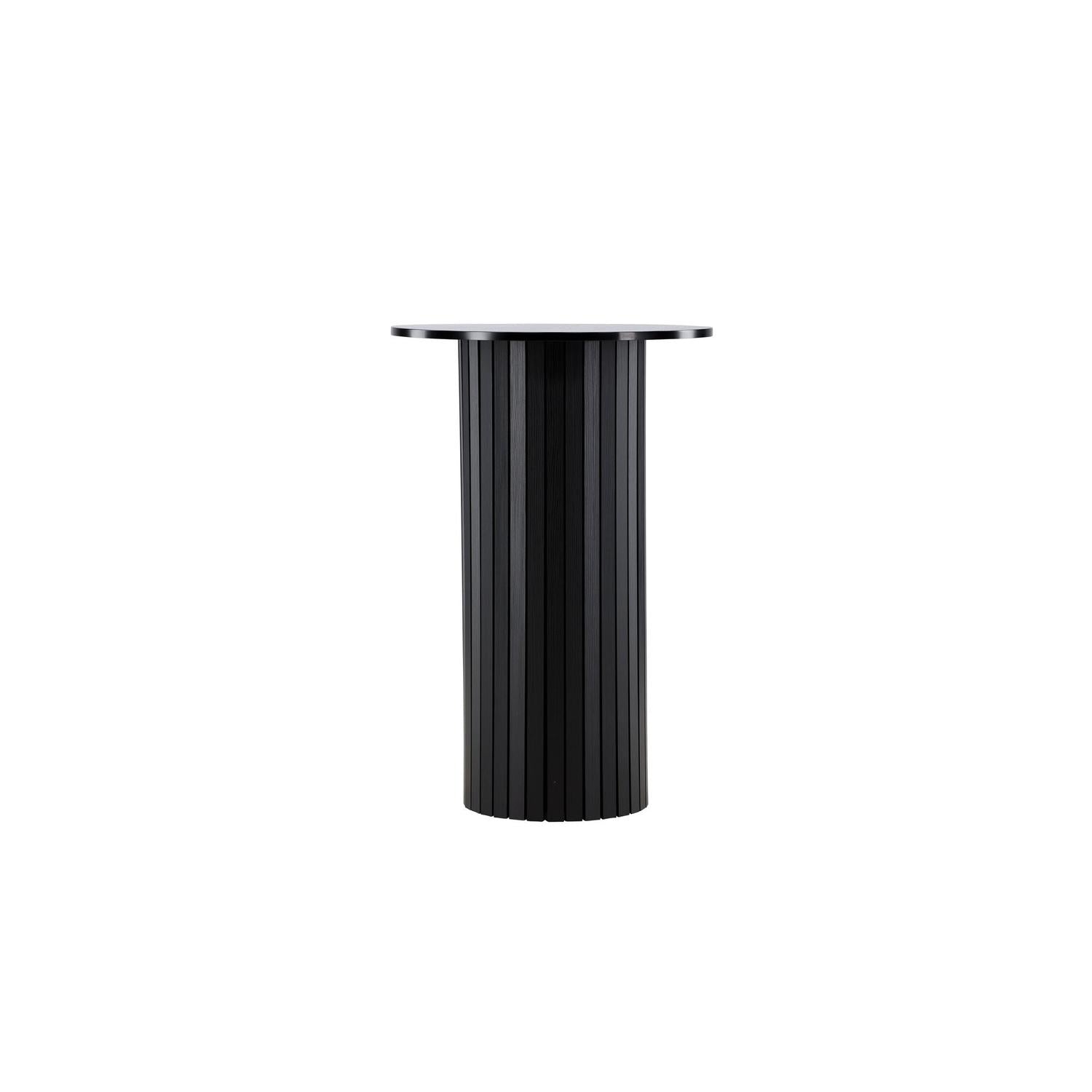 Beistelltisch Härön in Barhöhe Ø70*105cm - Schwarz-Beistelltisch-Venture Home-le canapé