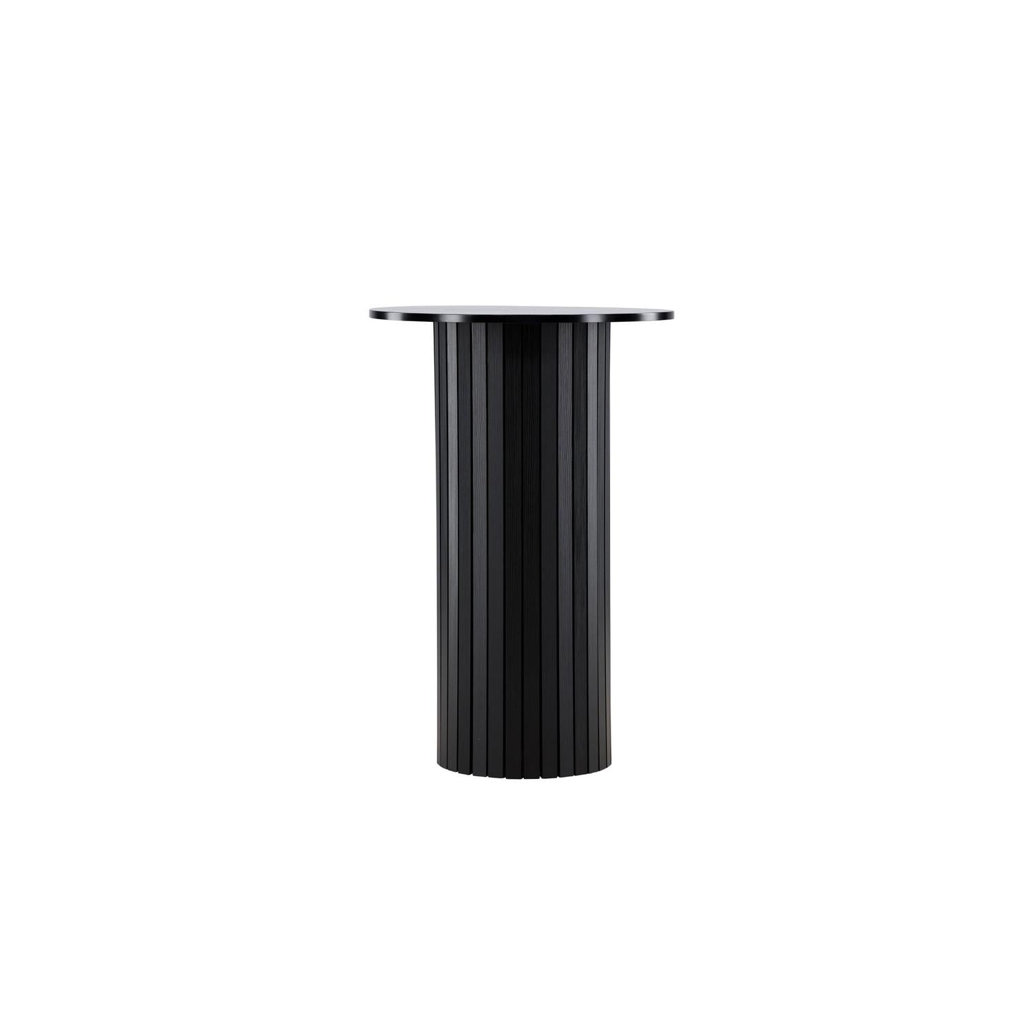 Beistelltisch Härön in Barhöhe Ø70*105cm - Schwarz-Beistelltisch-Venture Home-le canapé
