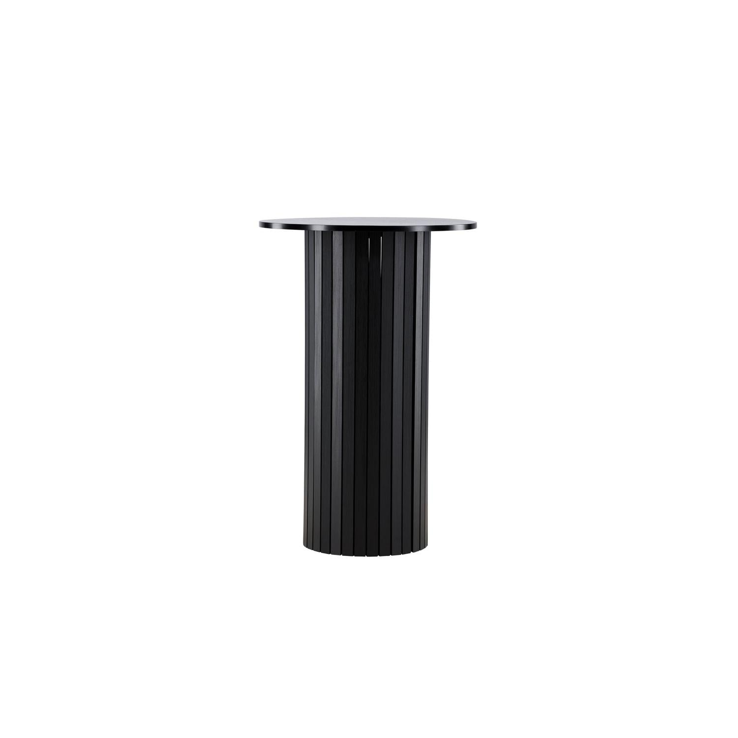 Beistelltisch Härön in Barhöhe Ø70*105cm - Schwarz-Beistelltisch-Venture Home-le canapé