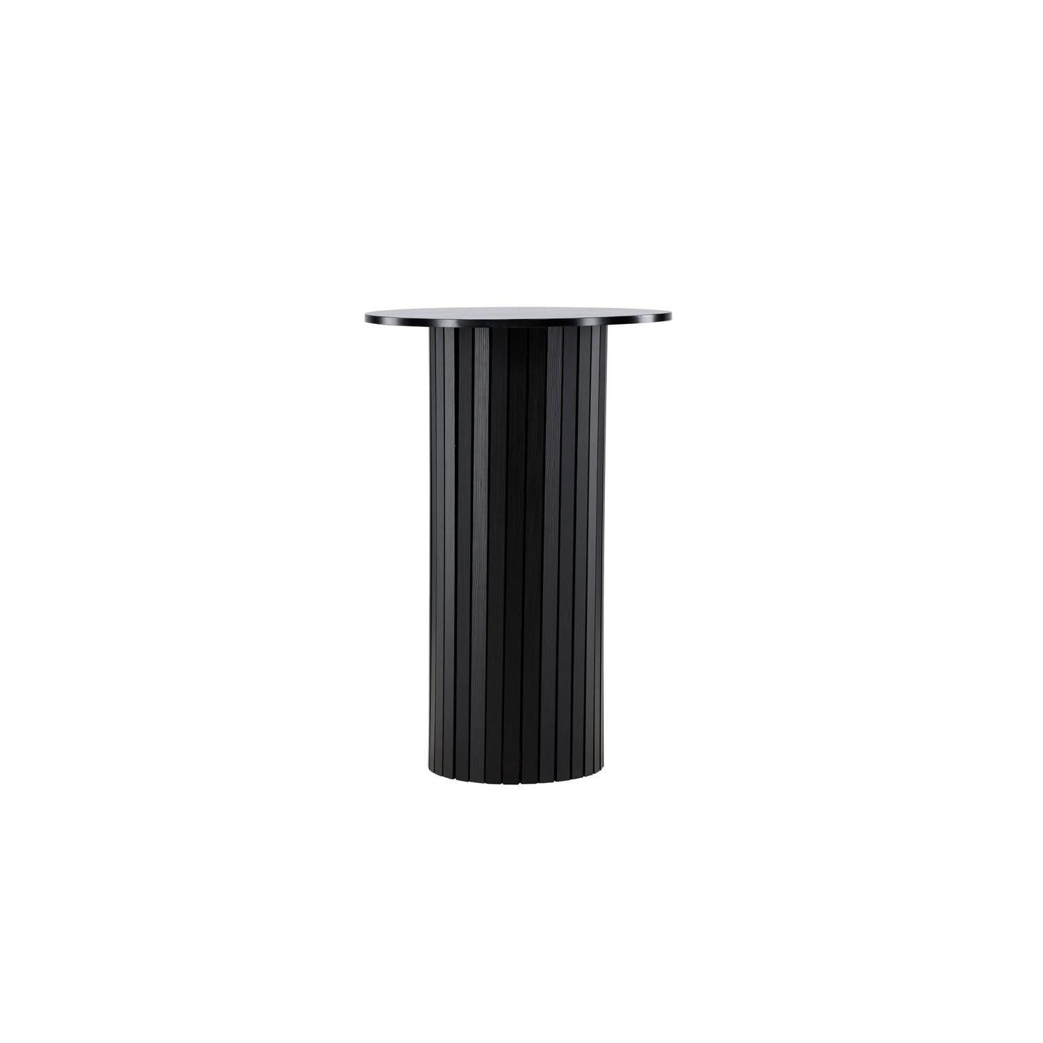 Beistelltisch Härön in Barhöhe Ø70*105cm - Schwarz-Beistelltisch-Venture Home-le canapé
