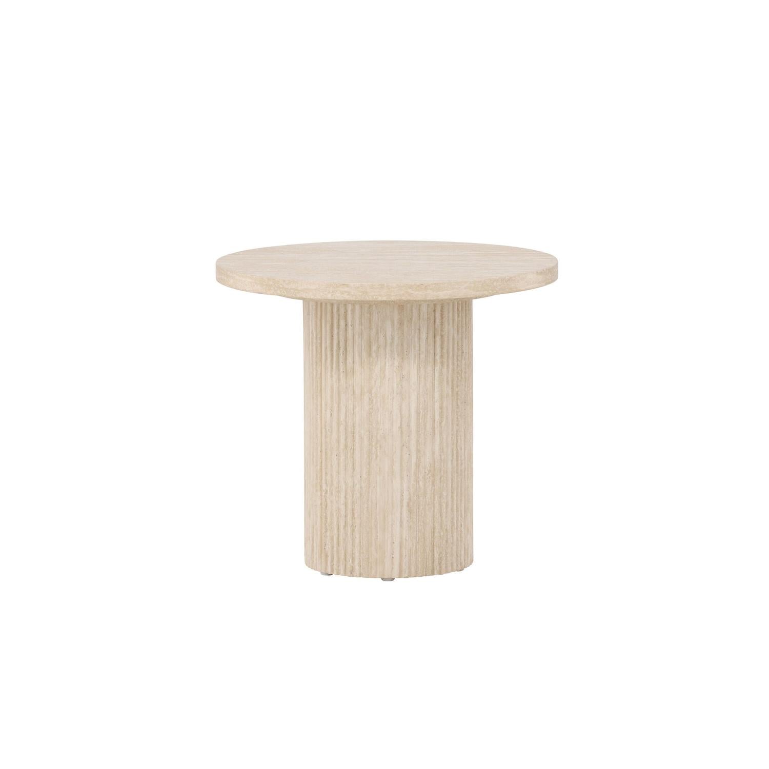 Beistelltisch Härön Ø50cm - Beige-Beistelltisch-Venture Home-le canapé