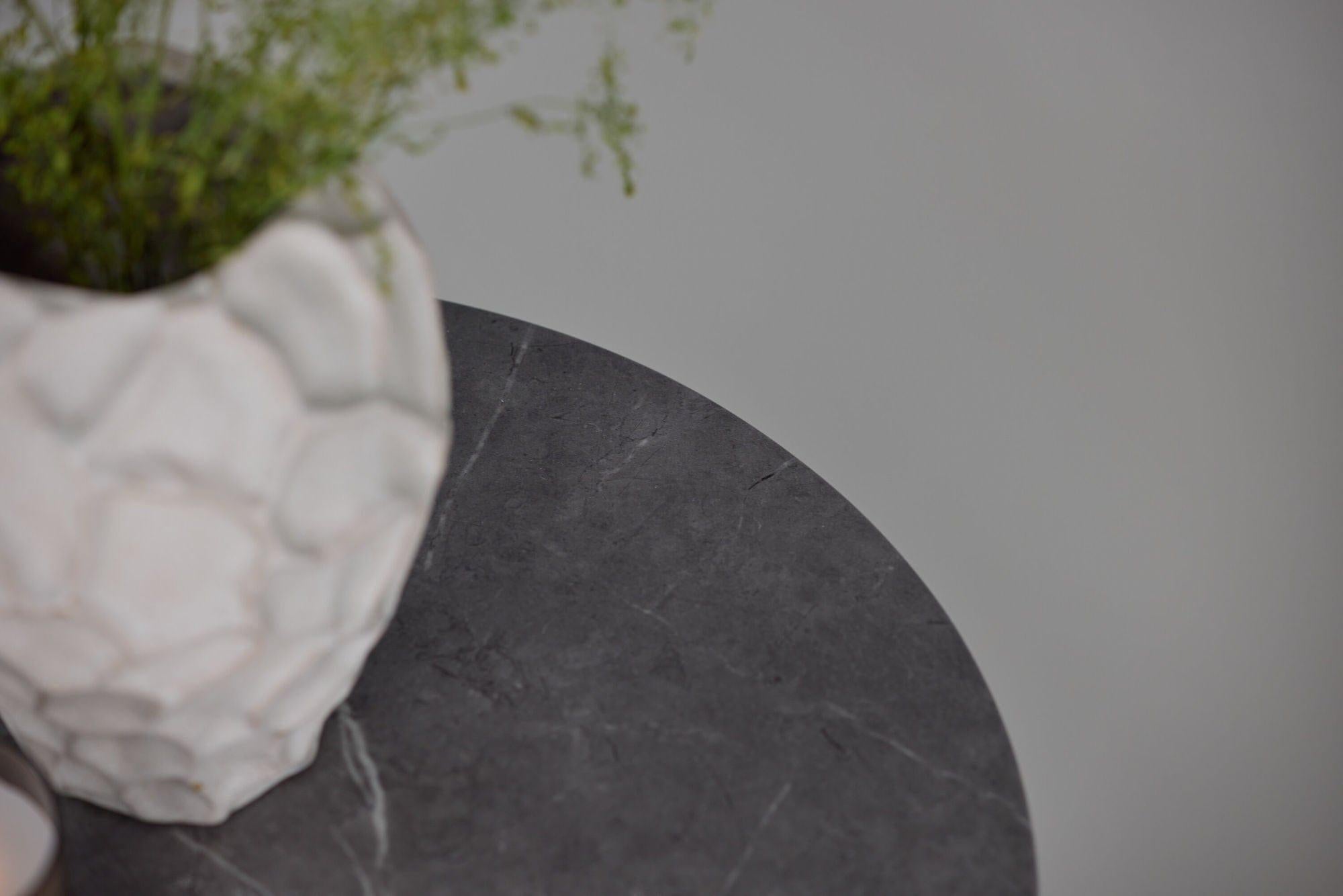 Beistelltisch Härön Ø52 cm - Braun / Grau-Beistelltisch-Vind-le canapé