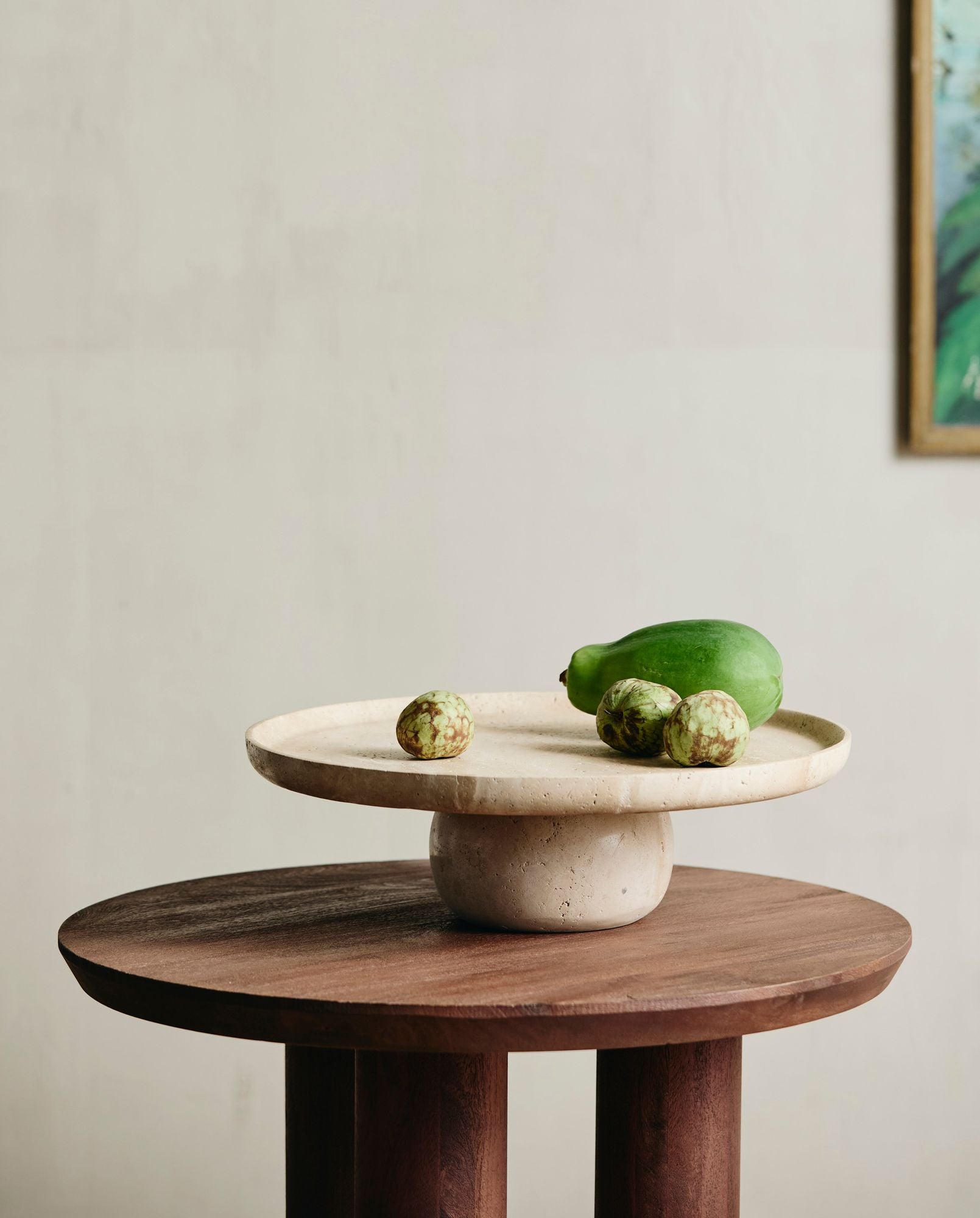 Beistelltisch Helin aus Mangoholz Ø70cm - Dunkelbraun-Beistelltische-Nordal A/S-le canapé
