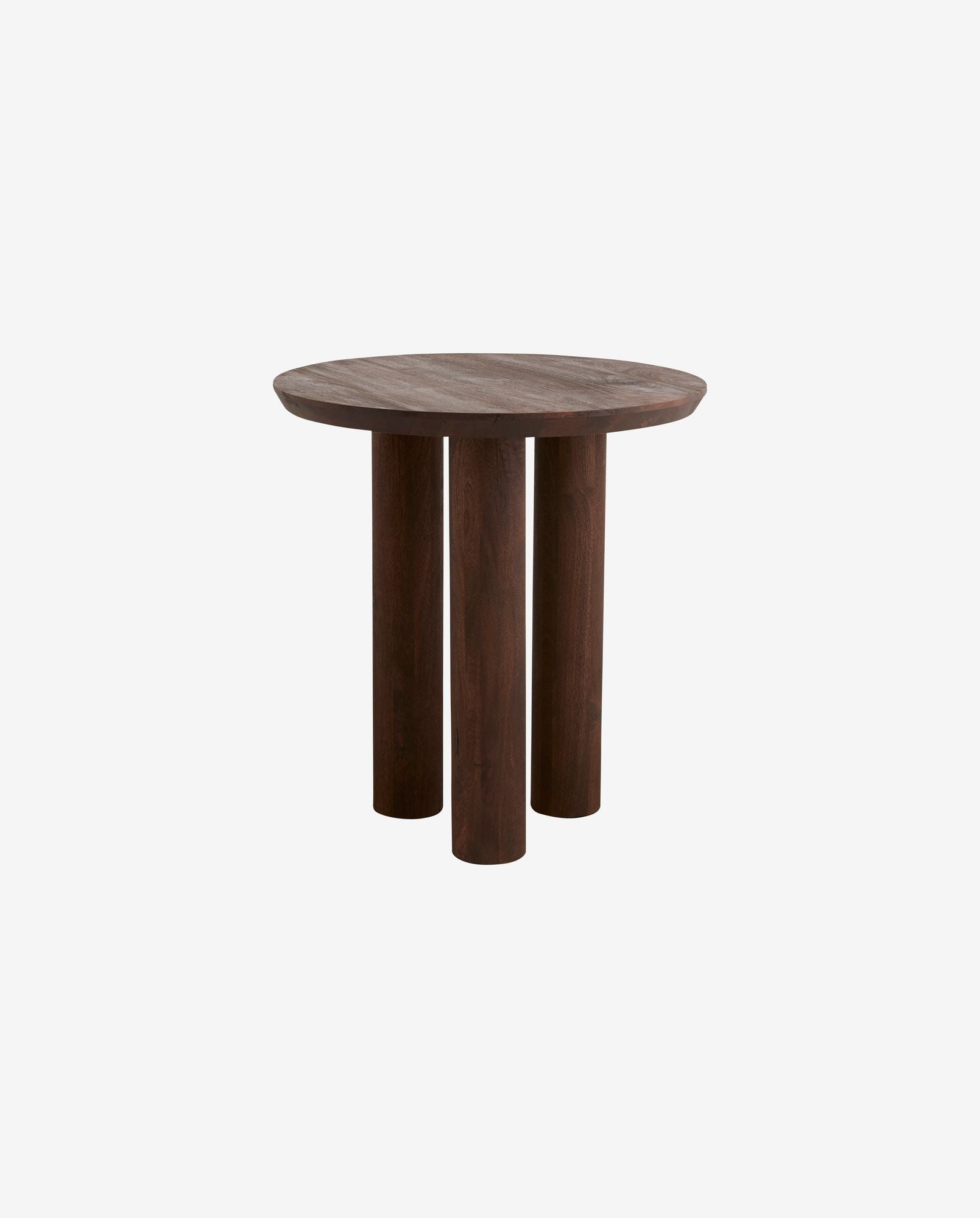 Beistelltisch Helin aus Mangoholz Ø70cm - Dunkelbraun-Beistelltische-Nordal A/S-le canapé