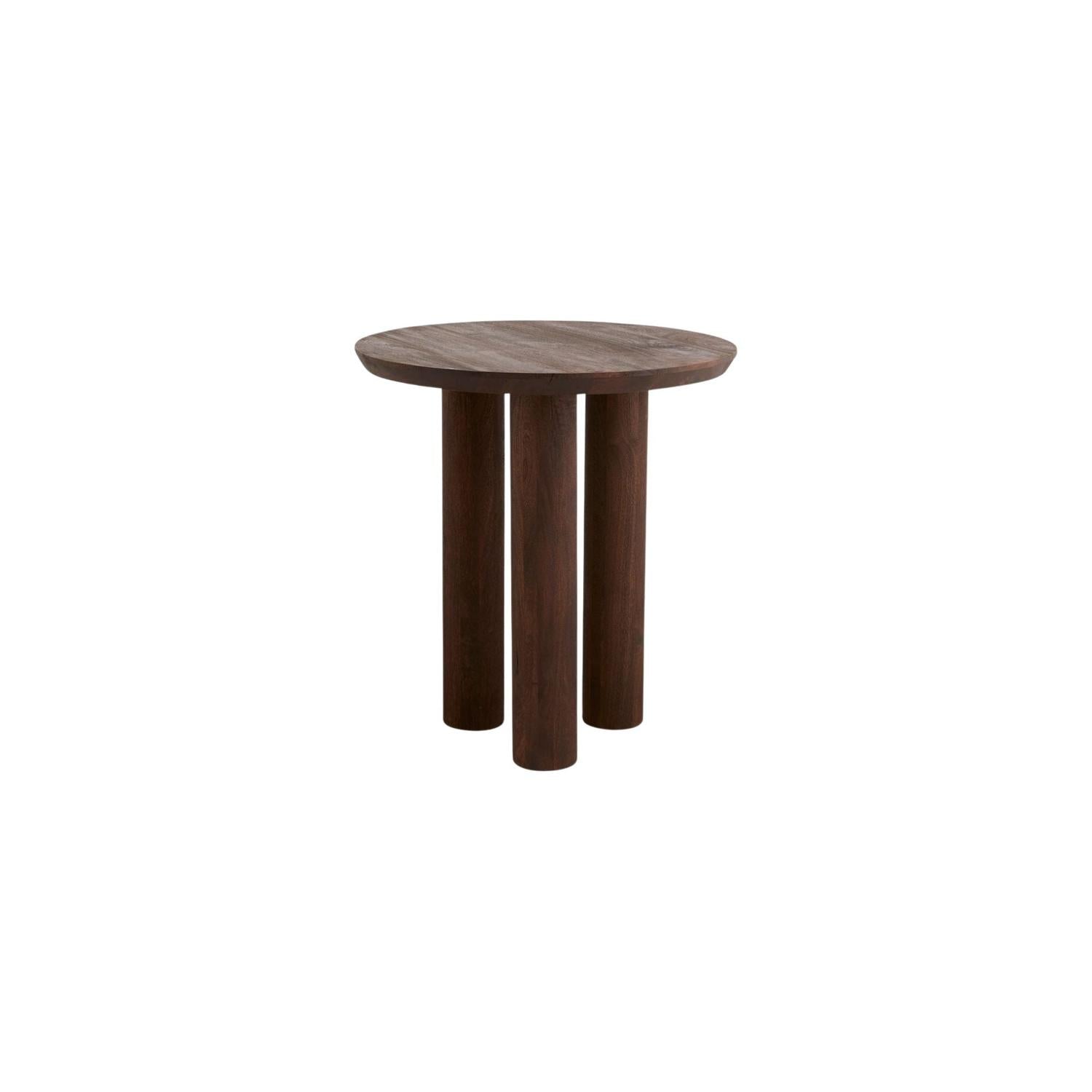 Beistelltisch Helin aus Mangoholz Ø70cm - Dunkelbraun-Beistelltische-Nordal A/S-le canapé