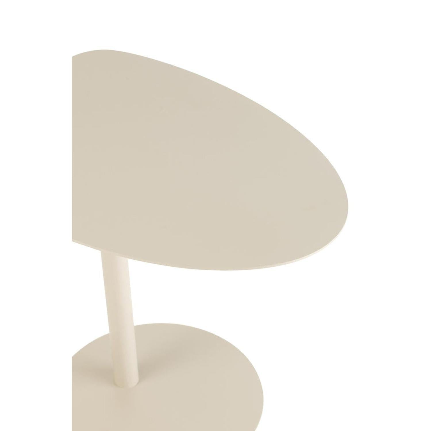 Beistelltisch Ice aus Metall - Beige-Beistelltische-J-Line-le canapé