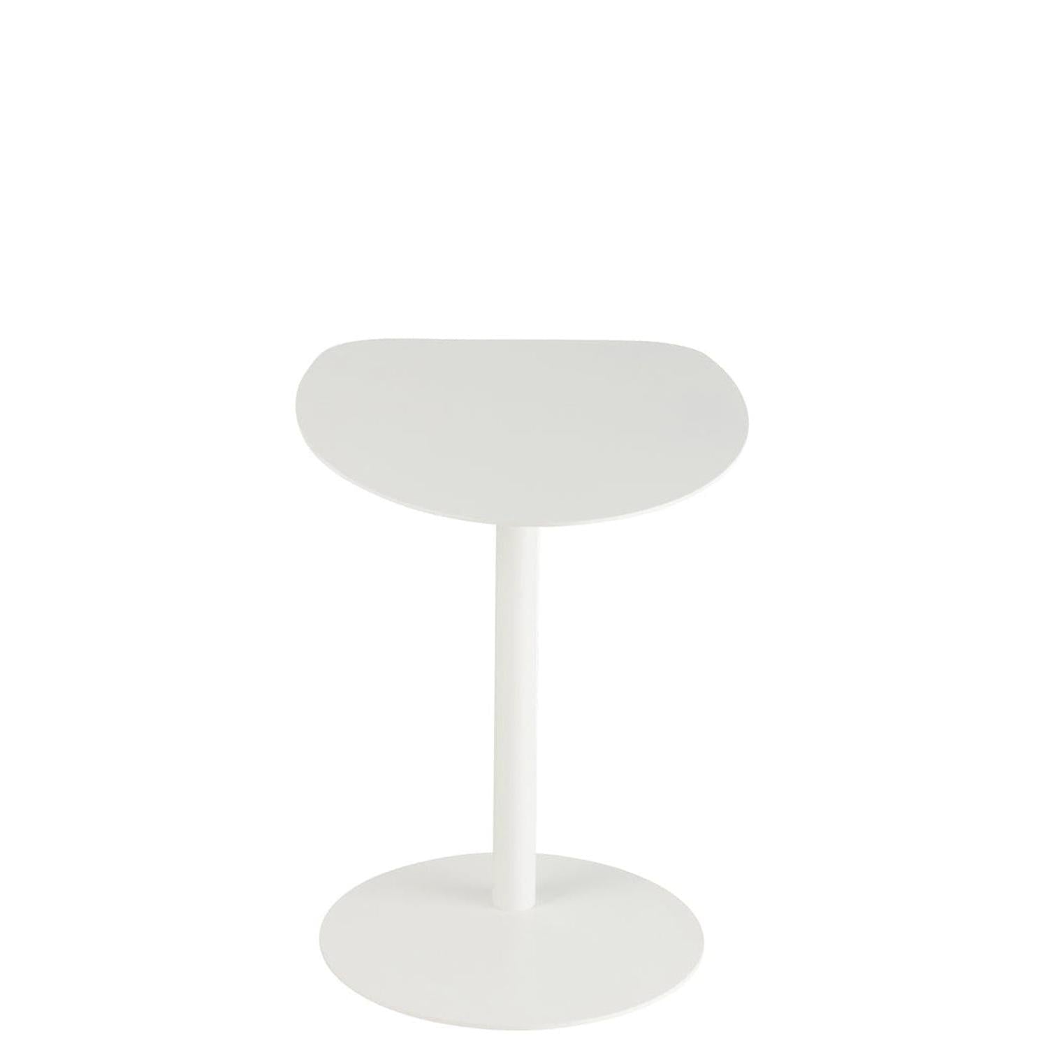 Beistelltisch Ice aus Metall - Weiß-Beistelltisch-J-Line-le canapé