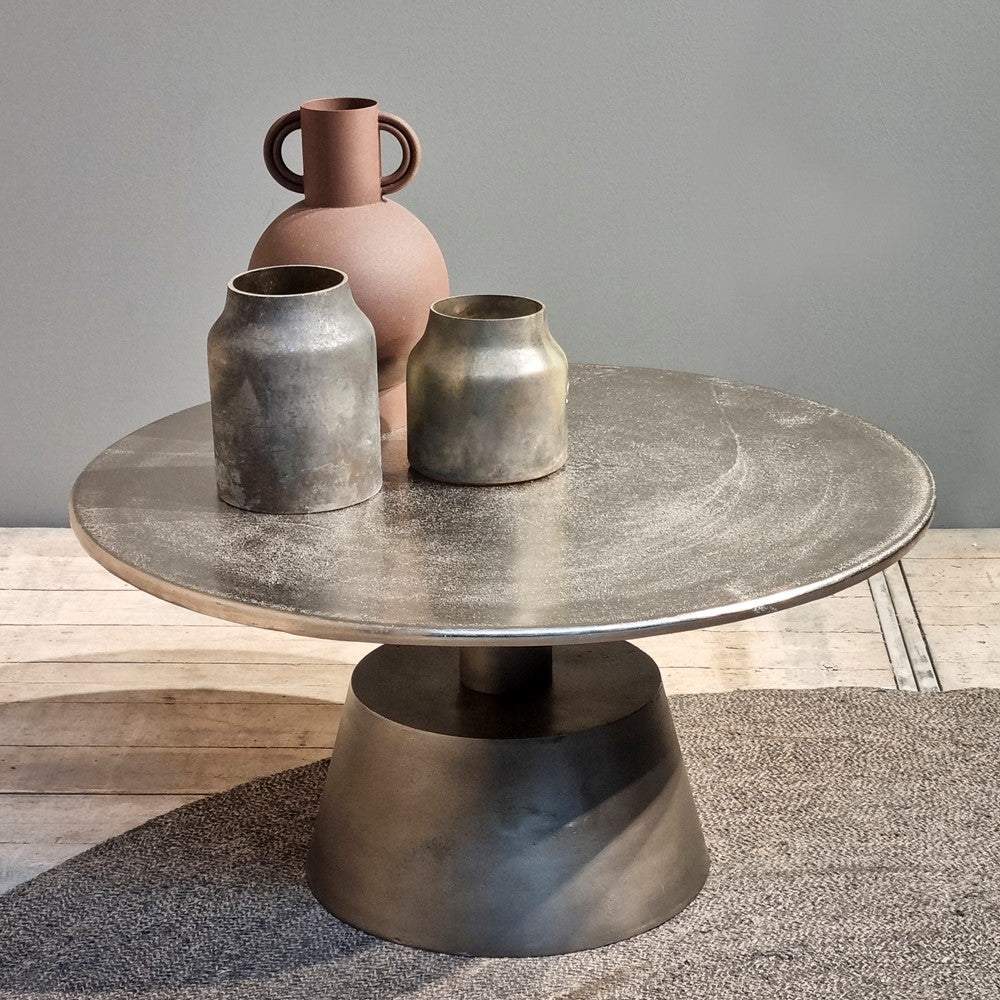 Beistelltisch Kian aus Aluminium - Silber-Beistelltische-Benoa-le canapé
