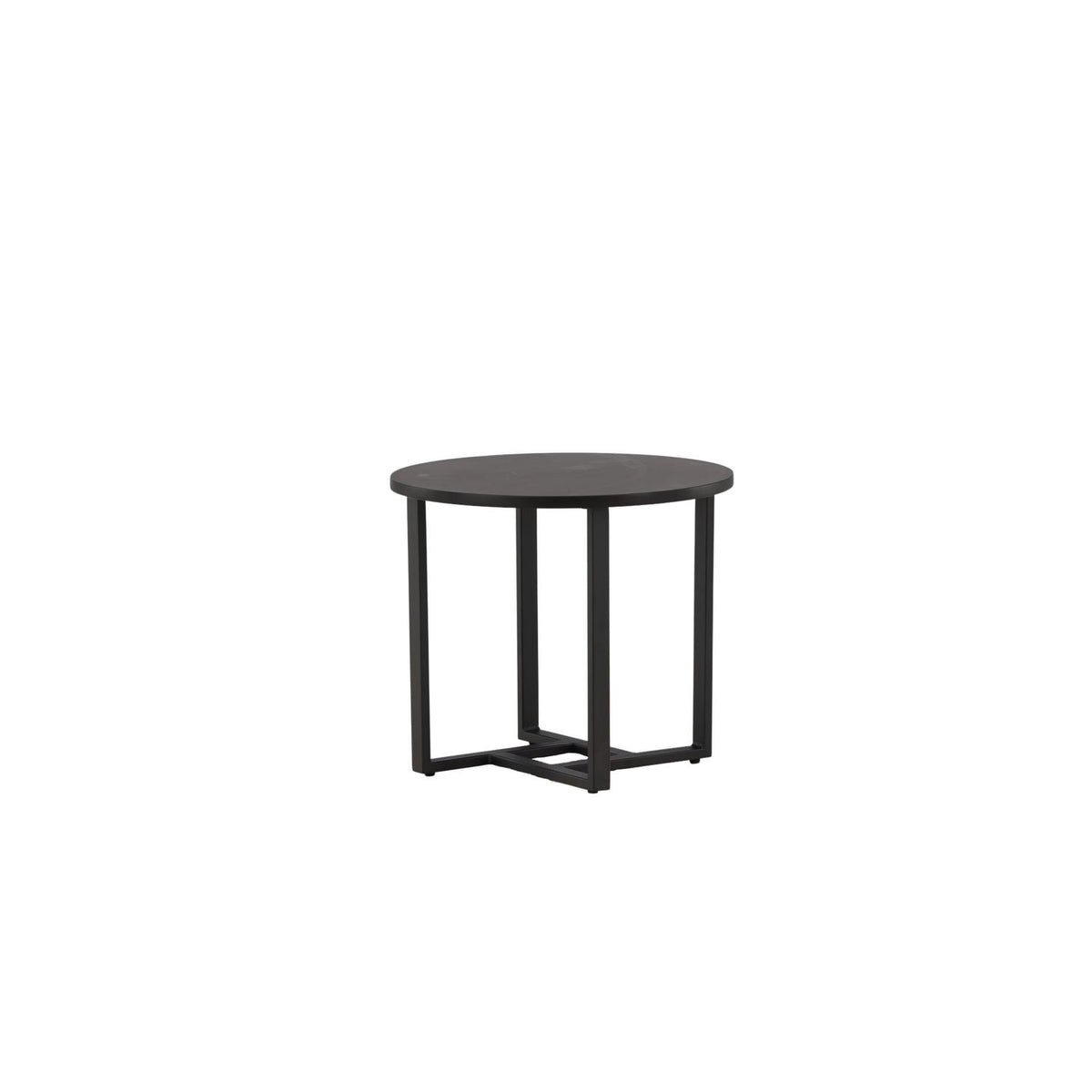 Beistelltisch Lawton Ø50cm - Schwarz-Beistelltische-Venture Home-le canapé
