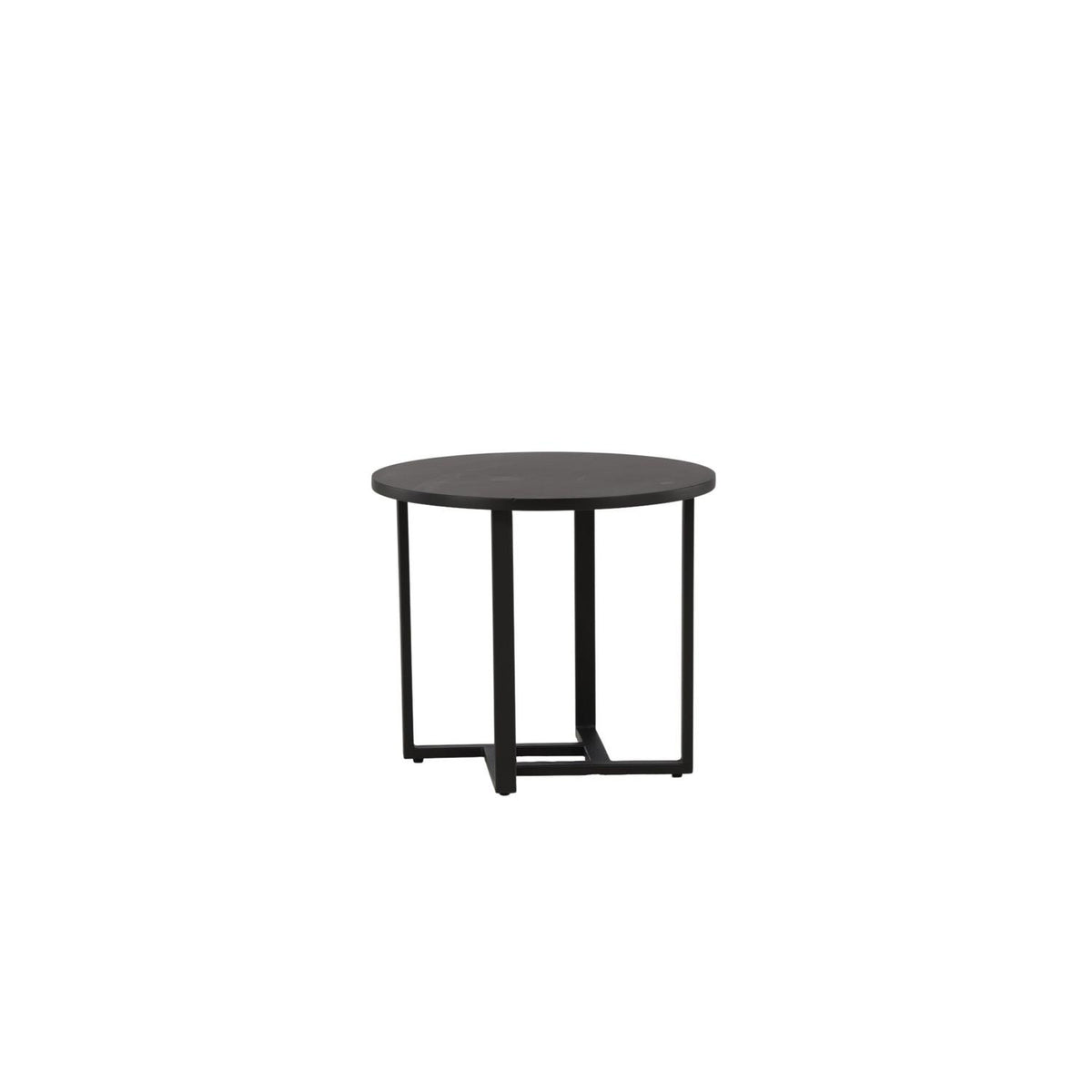 Beistelltisch Lawton Ø50cm - Schwarz-Beistelltische-Venture Home-le canapé