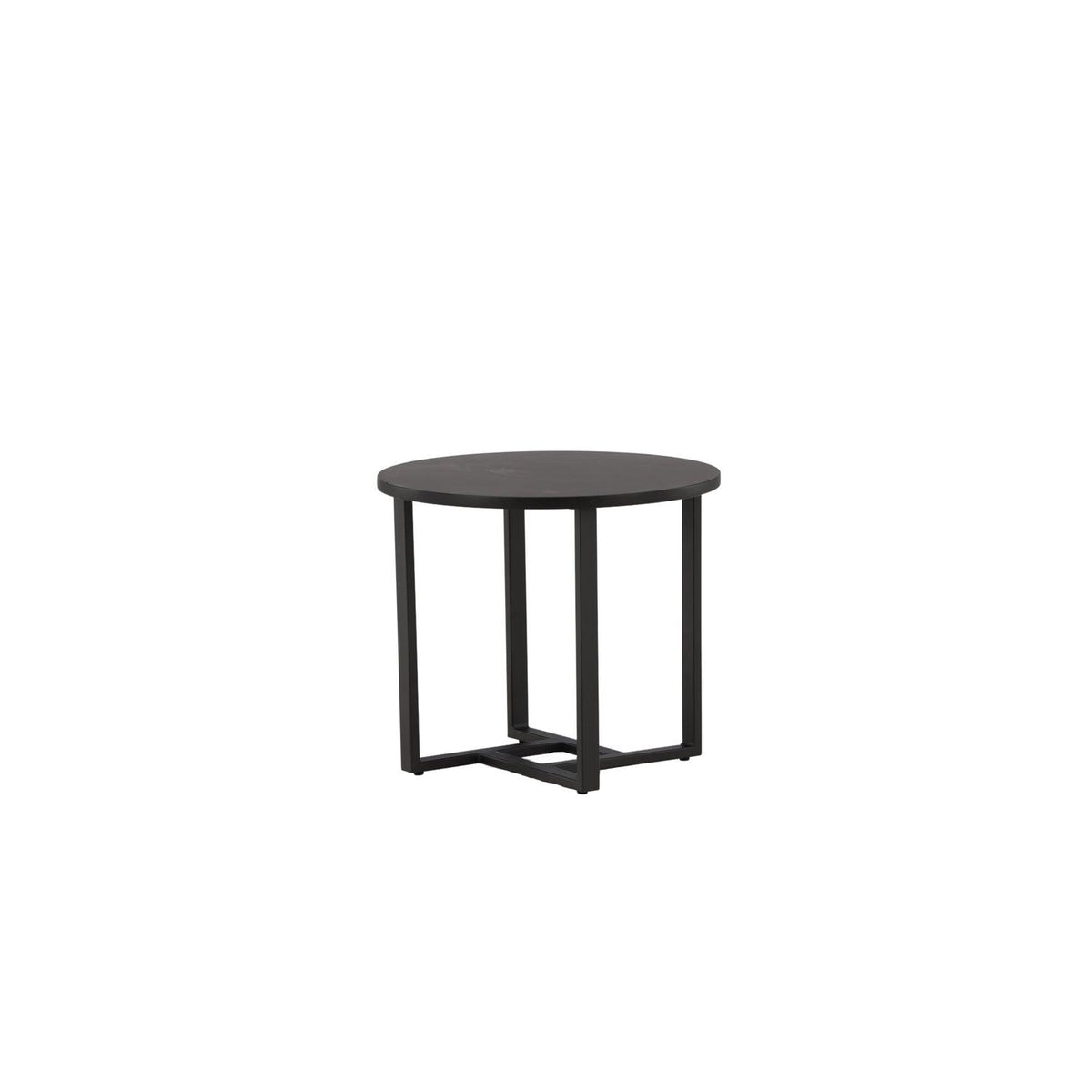 Beistelltisch Lawton Ø50cm - Schwarz-Beistelltische-Venture Home-le canapé