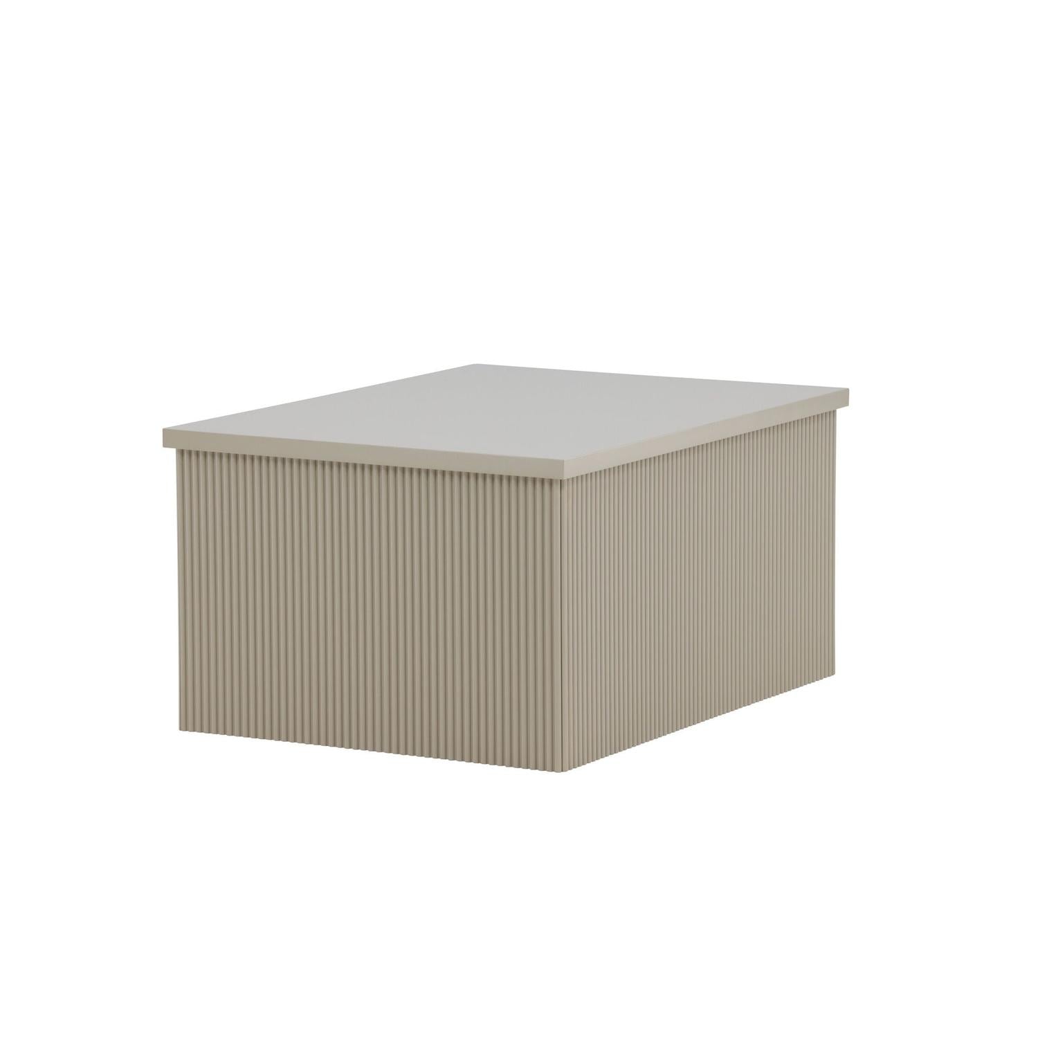 Beistelltisch Lenox 80cm - Beige-Beistelltisch-Venture Home-le canapé