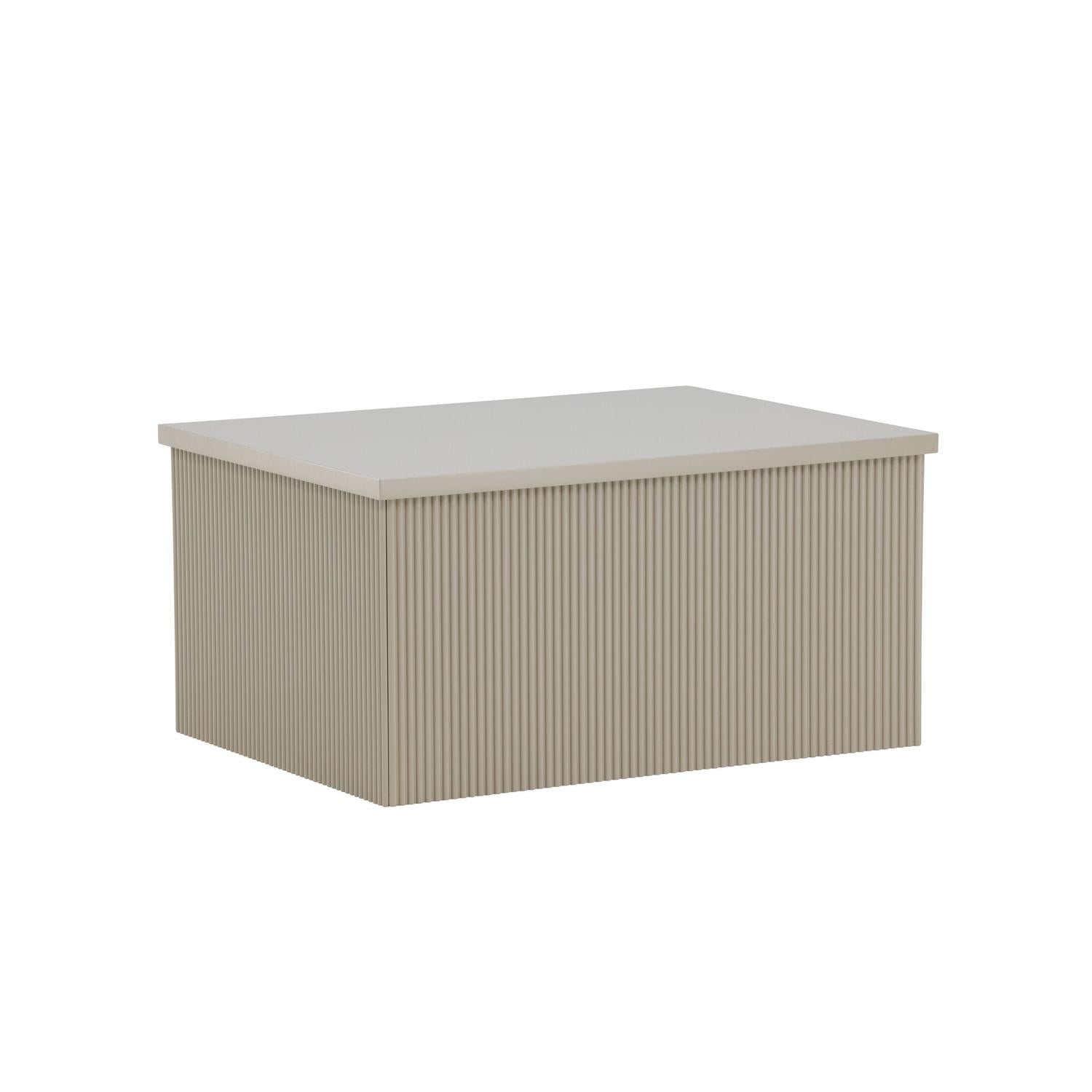 Beistelltisch Lenox 80cm - Beige-Beistelltisch-Venture Home-le canapé