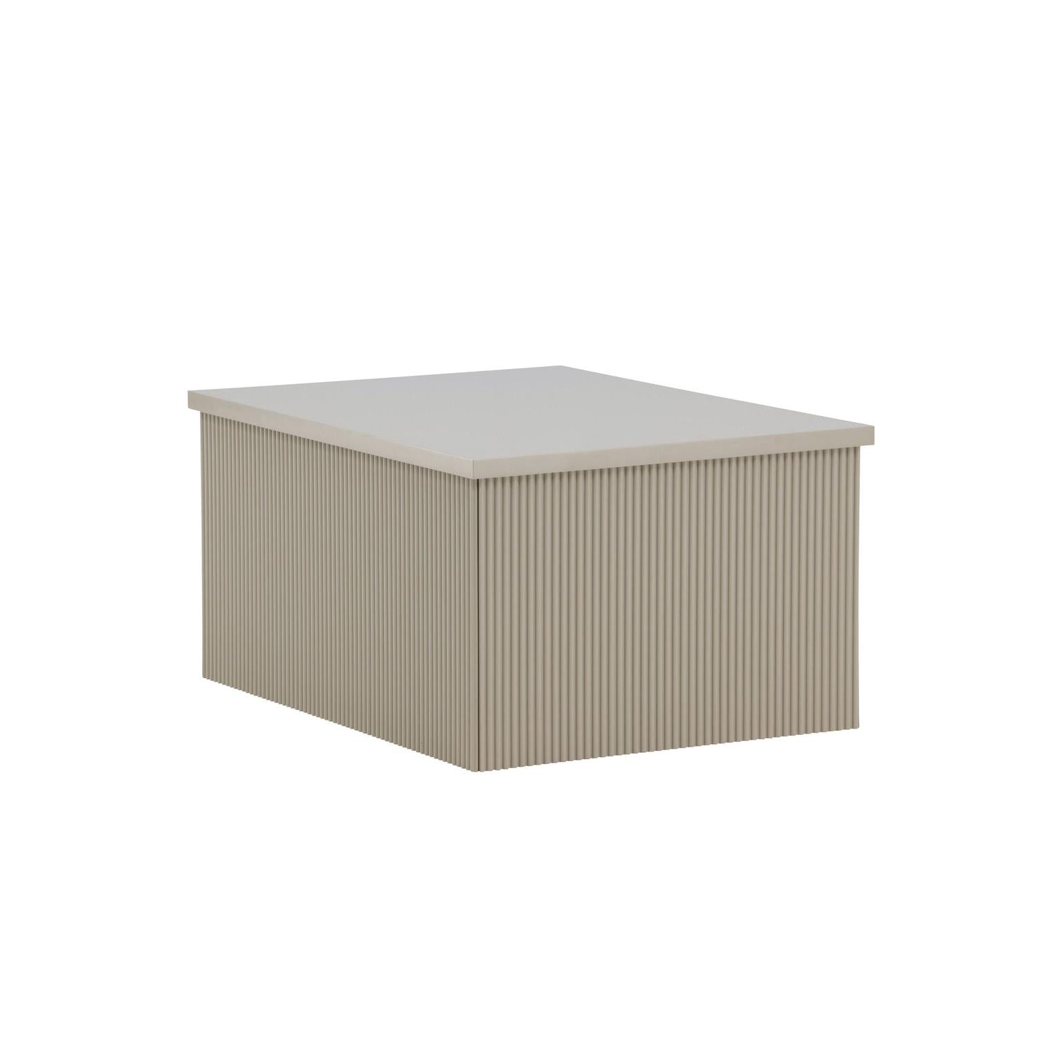 Beistelltisch Lenox 80cm - Beige-Beistelltisch-Venture Home-le canapé
