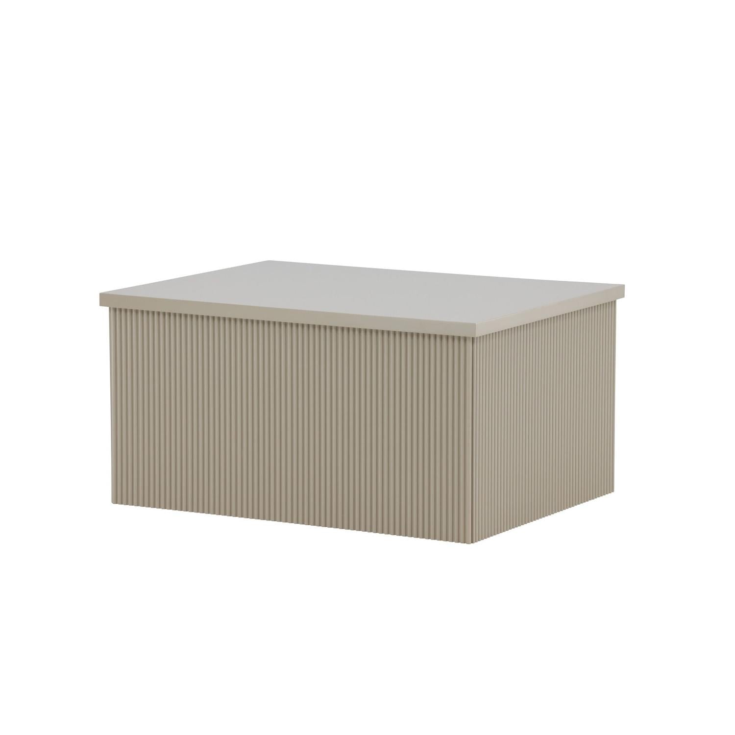 Beistelltisch Lenox 80cm - Beige-Beistelltisch-Venture Home-le canapé