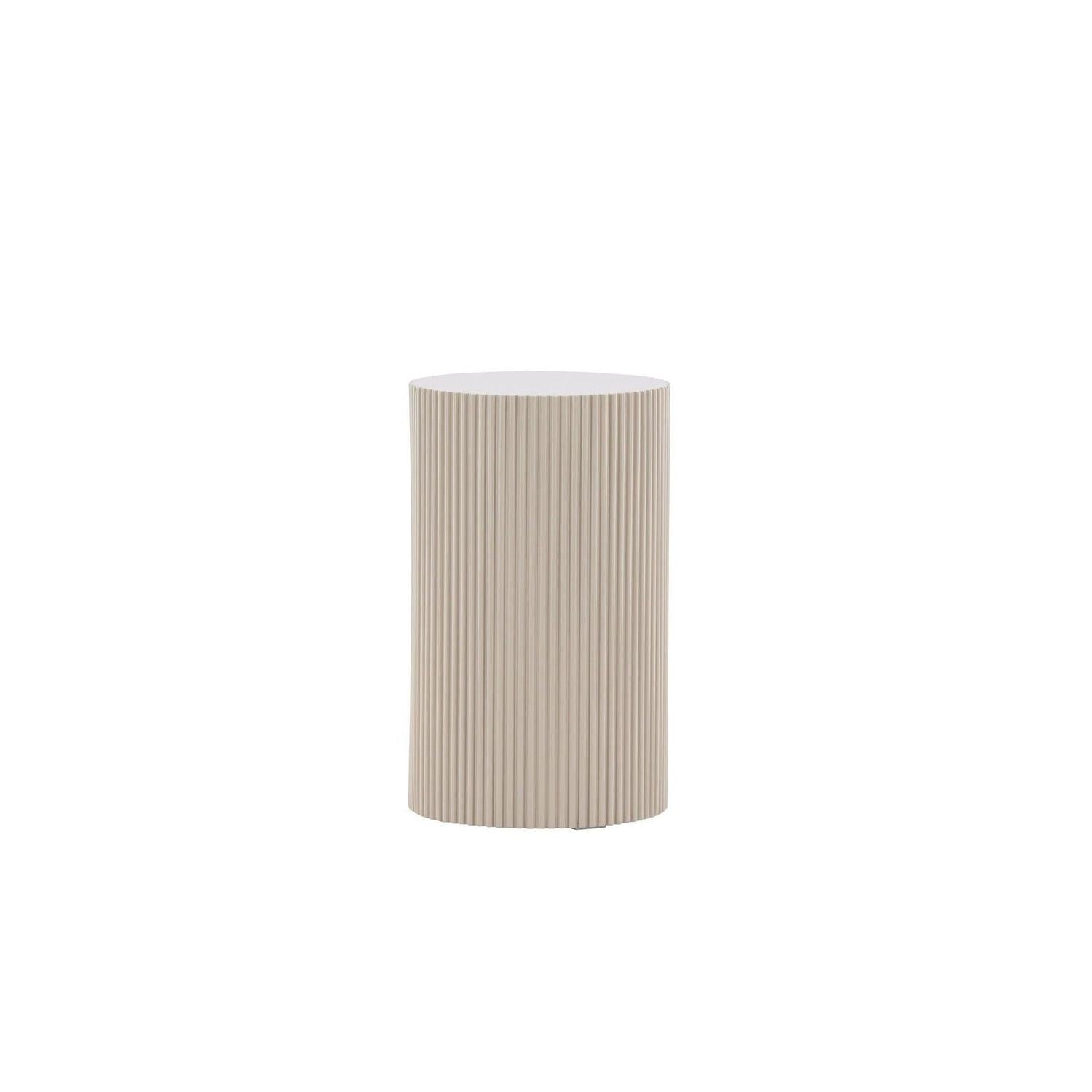 Beistelltisch Lenox Ø31cm - Beige-Beistelltische-Venture Home-le canapé