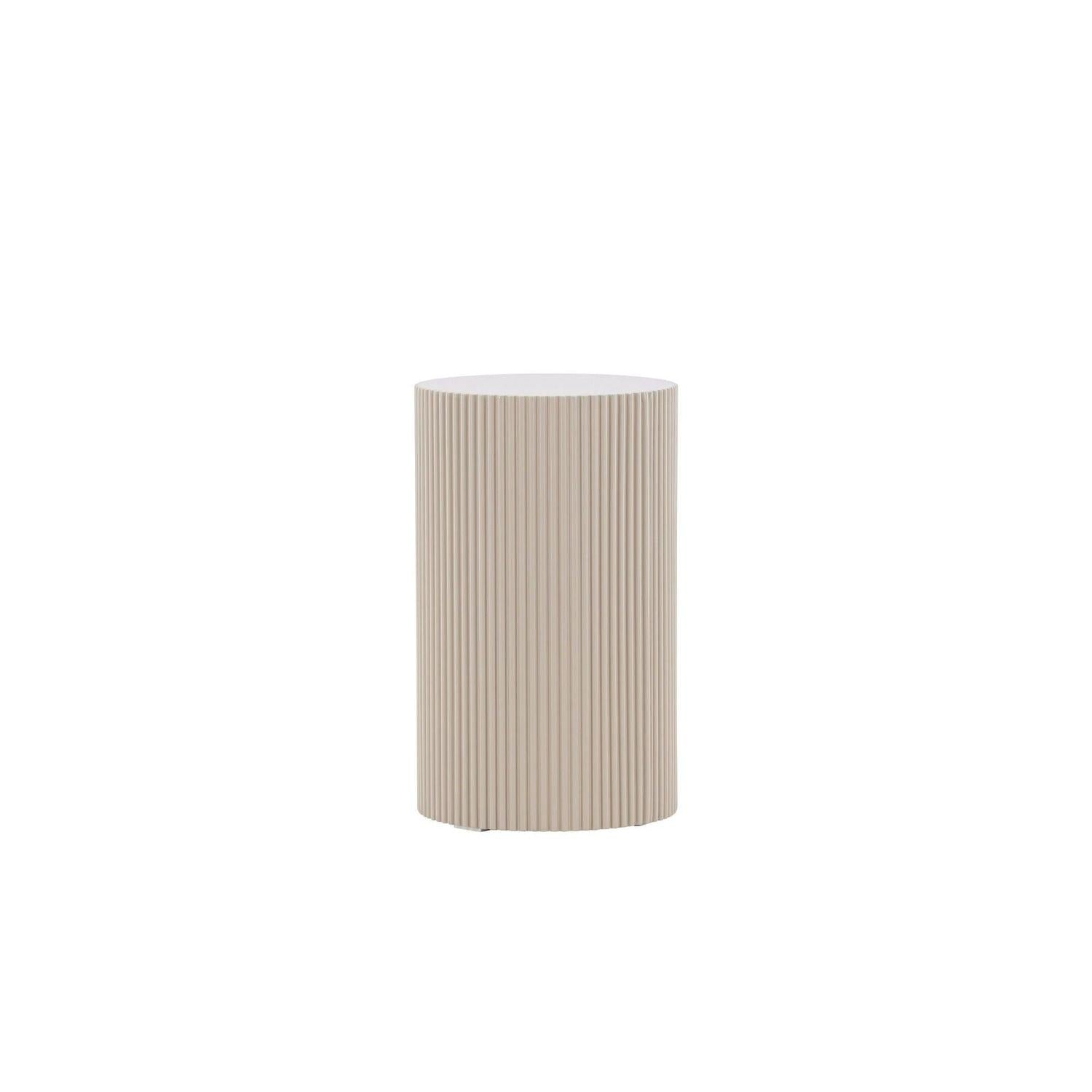 Beistelltisch Lenox Ø31cm - Beige-Beistelltische-Venture Home-le canapé