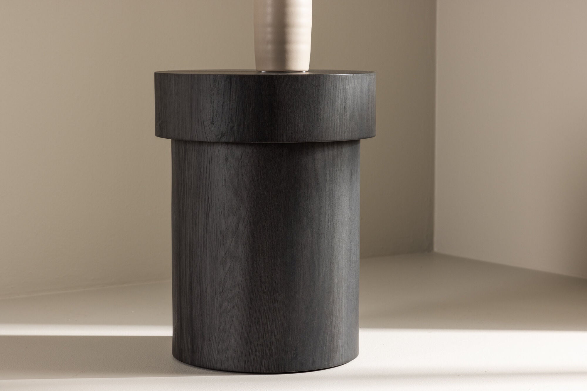 Beistelltisch Malung ⌀35cm - Schwarz-Beistelltische-Vind-le canapé