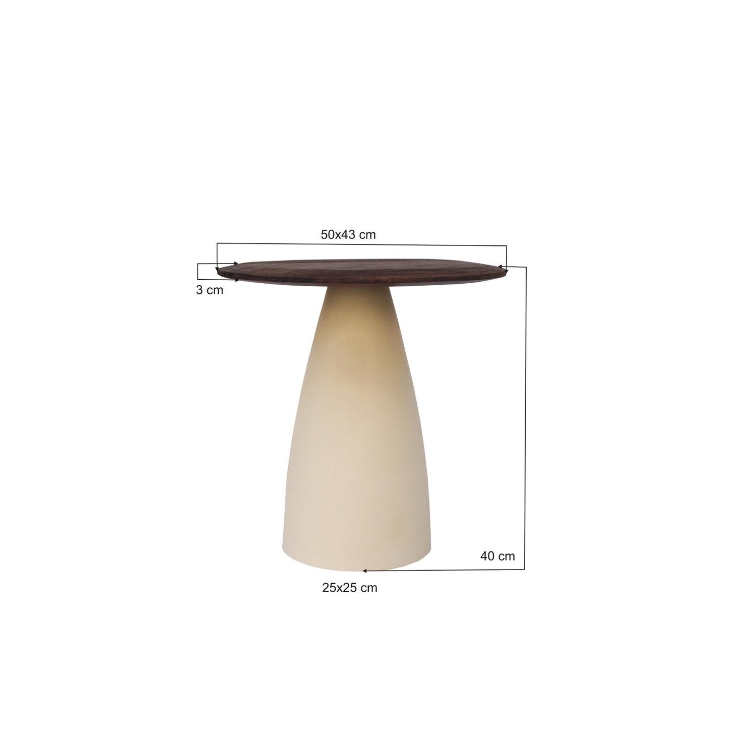Beistelltisch Marron aus Mangoholz - Braun-Beistelltische-Livingfurn-le canapé