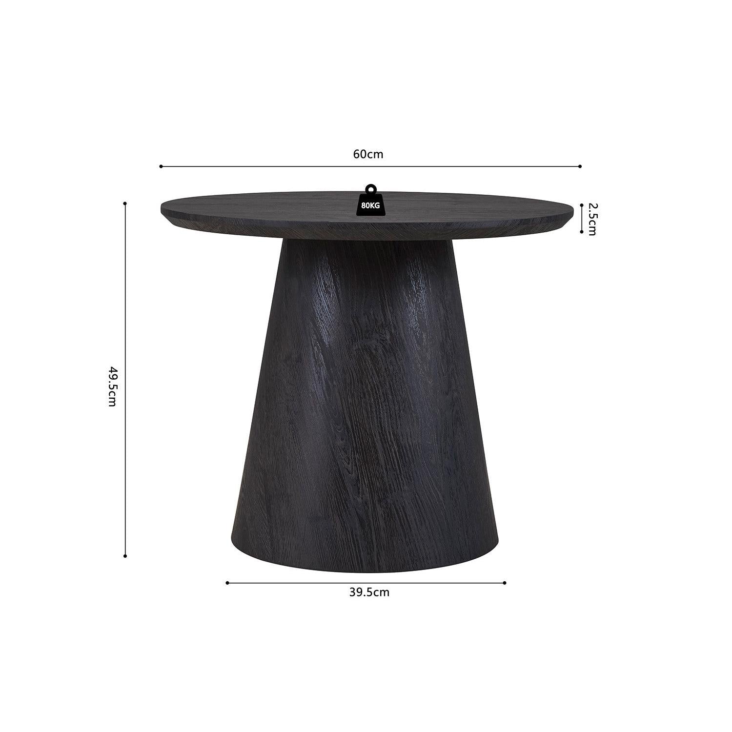 Beistelltisch Miklos Ø60cm - Dunkelbraun-Beistelltisch-Rousseau-le canapé