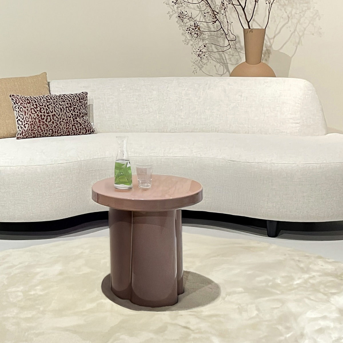 Beistelltisch Noa Ø43cm - Vintage Pink-Beistelltische-Livingfurn-le canapé