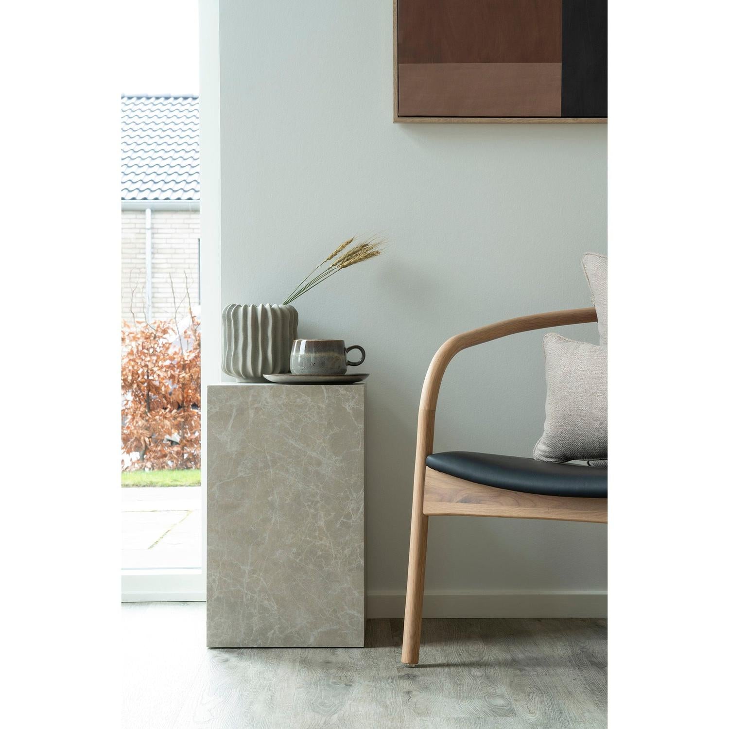 Beistelltisch Prag in Marmoroptik 30*30cm - Beige-Beistelltische-House Nordic-le canapé