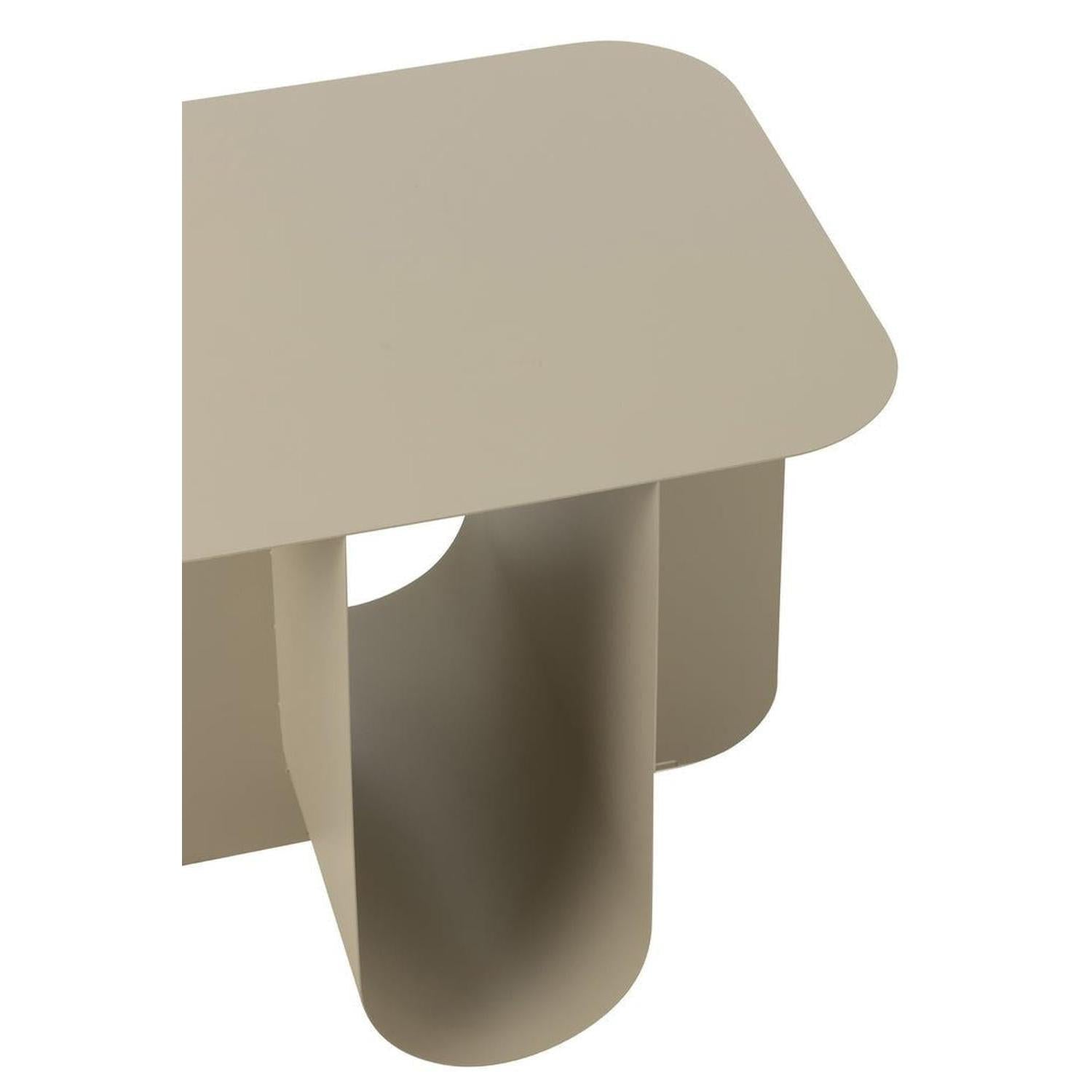 Beistelltisch Quadrat aus Metall - Beige-Beistelltische-J-Line-le canapé