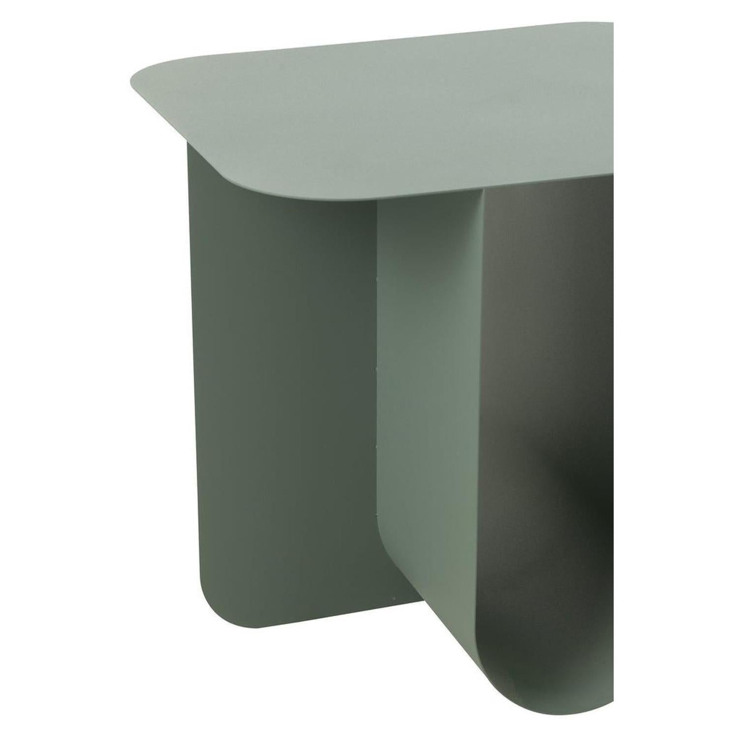 Beistelltisch Quadrat aus Metall - Grün-Beistelltisch-J-Line-le canapé