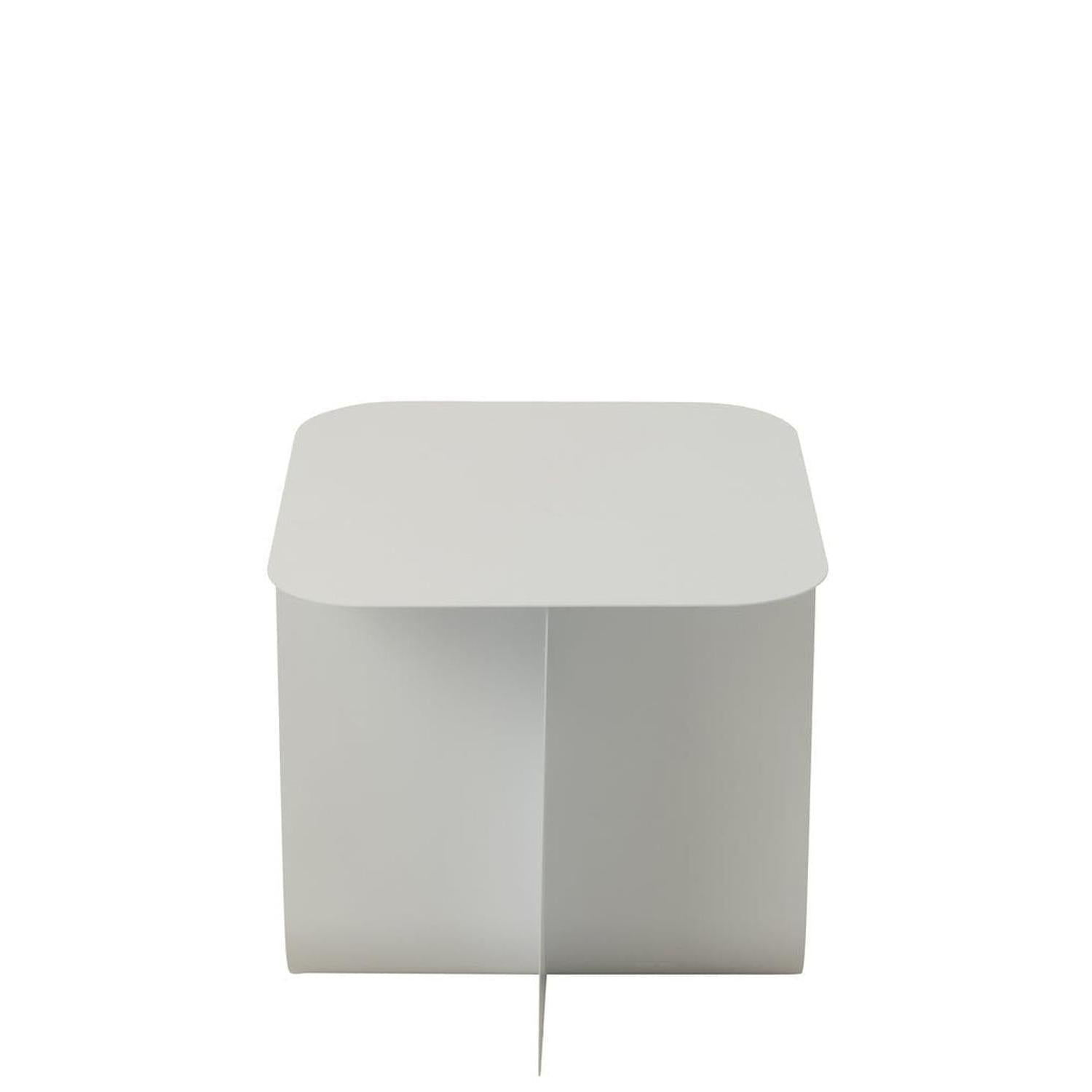 Beistelltisch Quadrat aus Metall - Weiß-Beistelltische-J-Line-le canapé