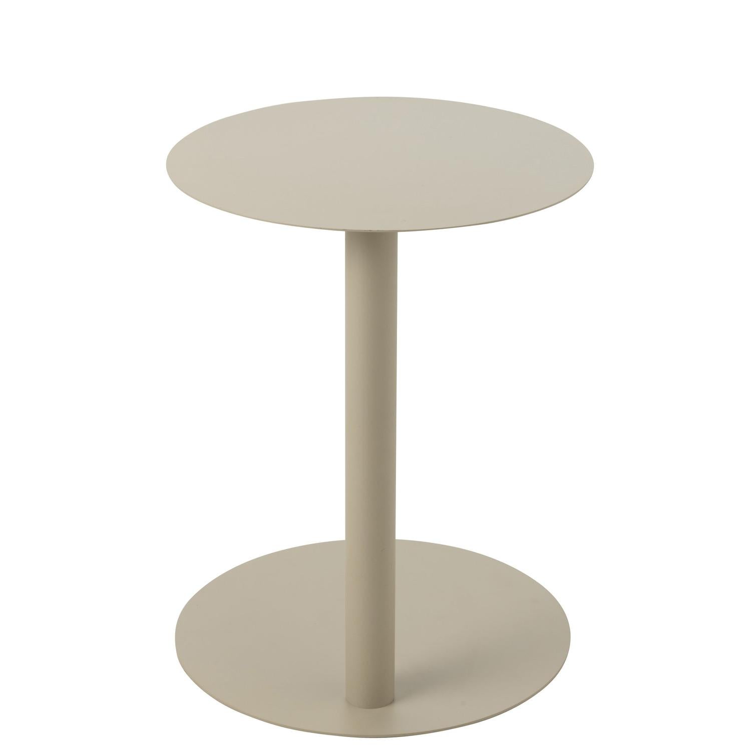 Beistelltisch Rund aus Metall - Beige-Beistelltische-J-Line-le canapé
