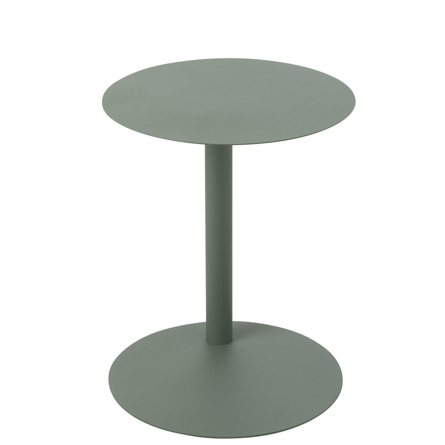 Beistelltisch Rund aus Metall - Grün-Beistelltische-J-Line-le canapé