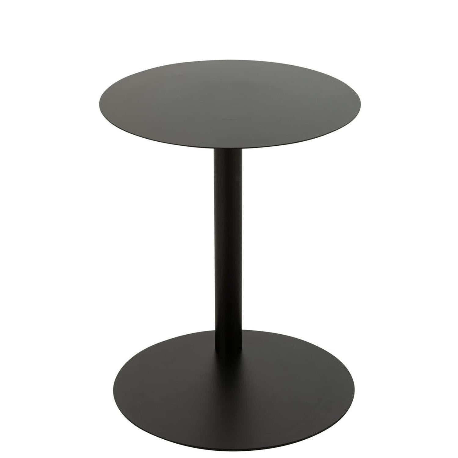 Beistelltisch rund aus Metall Ø40cm - Schwarz-Beistelltische-J-Line-le canapé