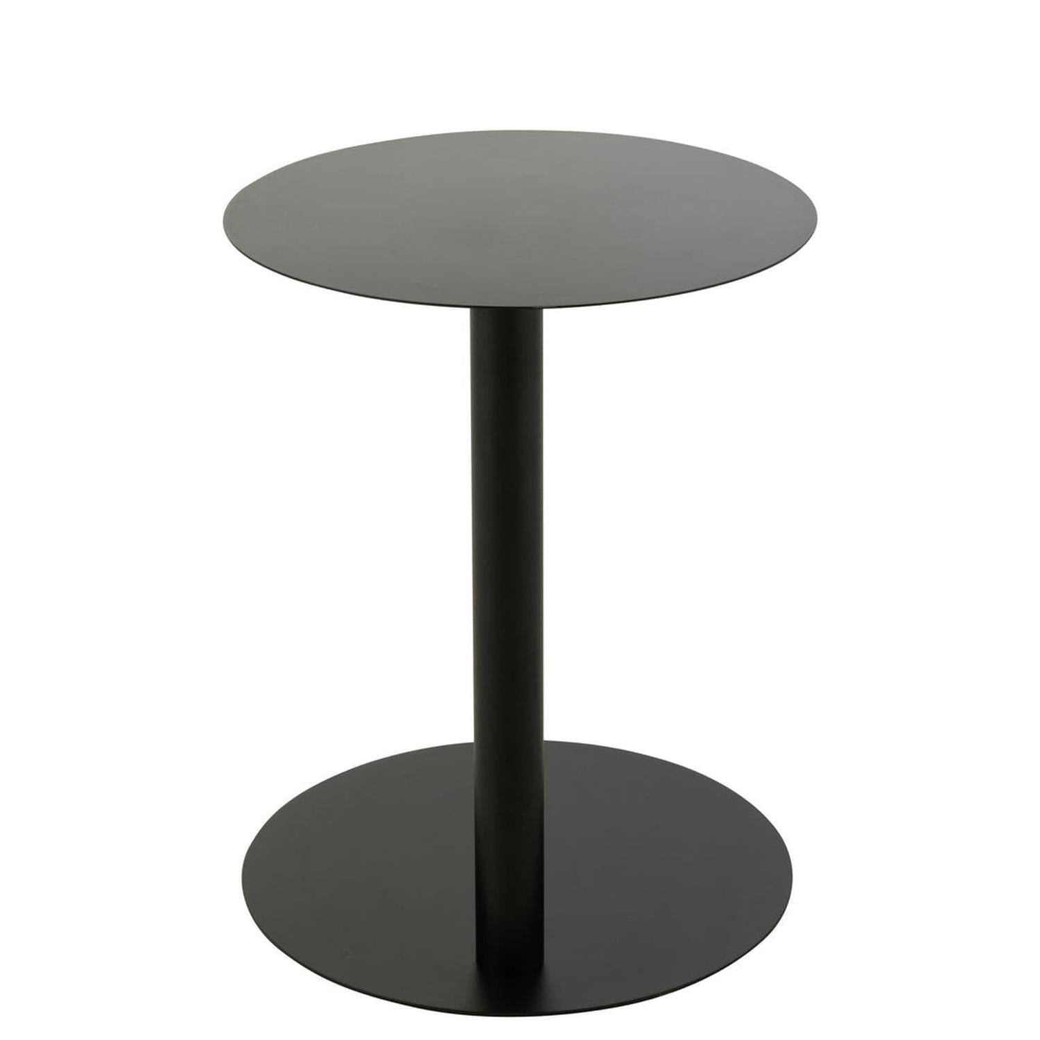 Beistelltisch rund aus Metall - Schwarz-Beistelltische-J-Line-le canapé