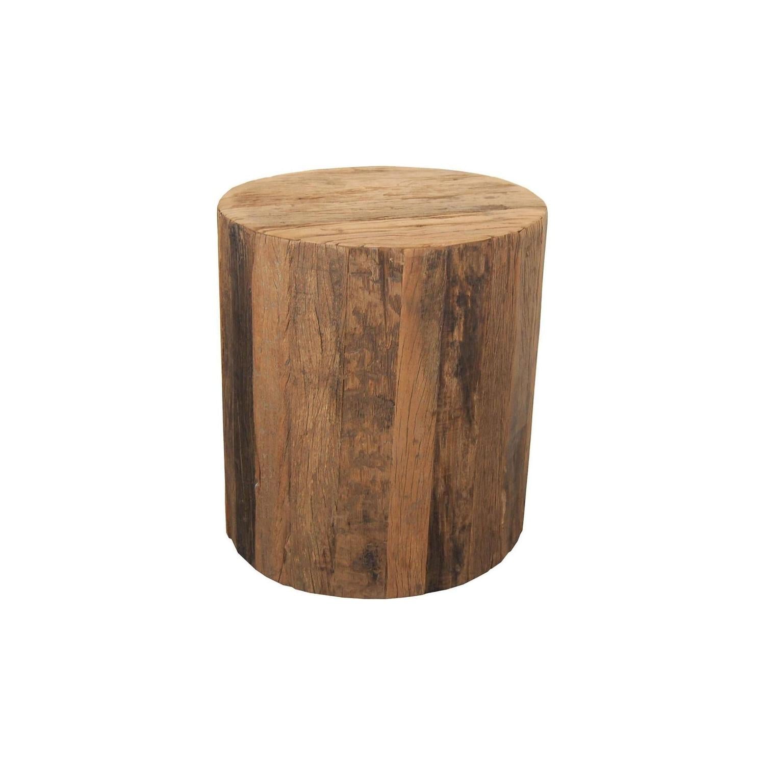 Beistelltisch San Francisco Ø40cm - Recyclingholz-Beistelltische-Trademark Living-le canapé