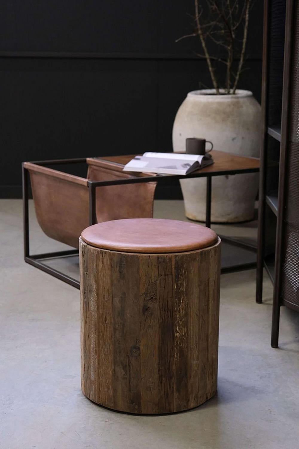 Beistelltisch San Francisco - Recyclingholz-Beistelltisch-Trademark Living-le canapé