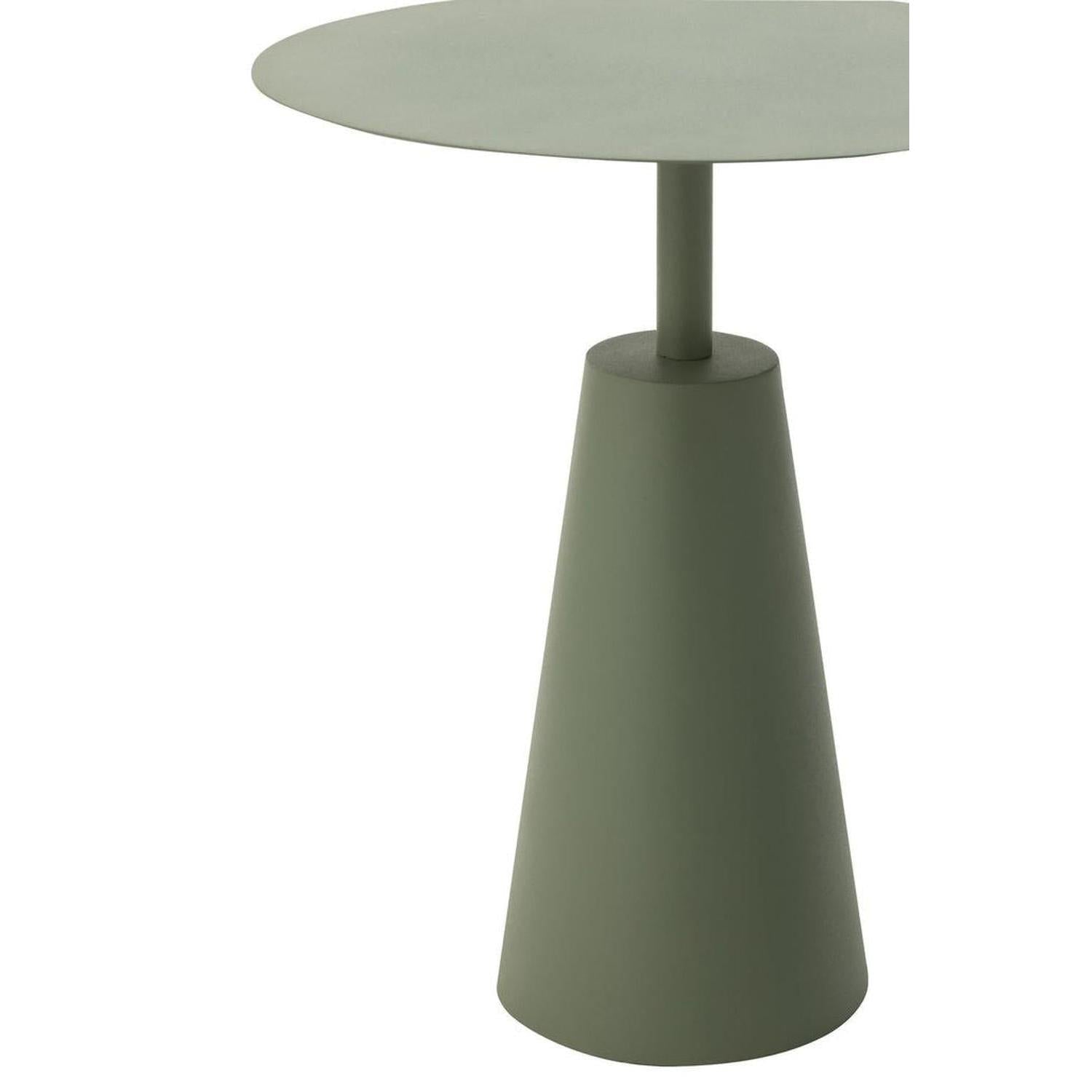 Beistelltisch-Set rund aus Eisen - Iron Green-Beistelltische-J-Line-le canapé