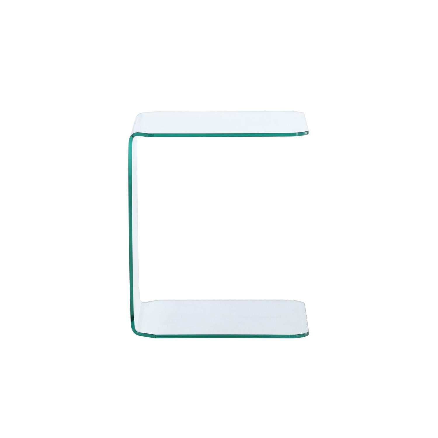 Beistelltisch Telemark 45x45cm - Glasweiß-Beistelltisch-Venture Home-le canapé