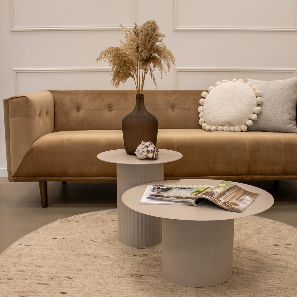 Beistelltisch Tilo - M - Beige-Beistelltisch-Kick Collection-le canapé