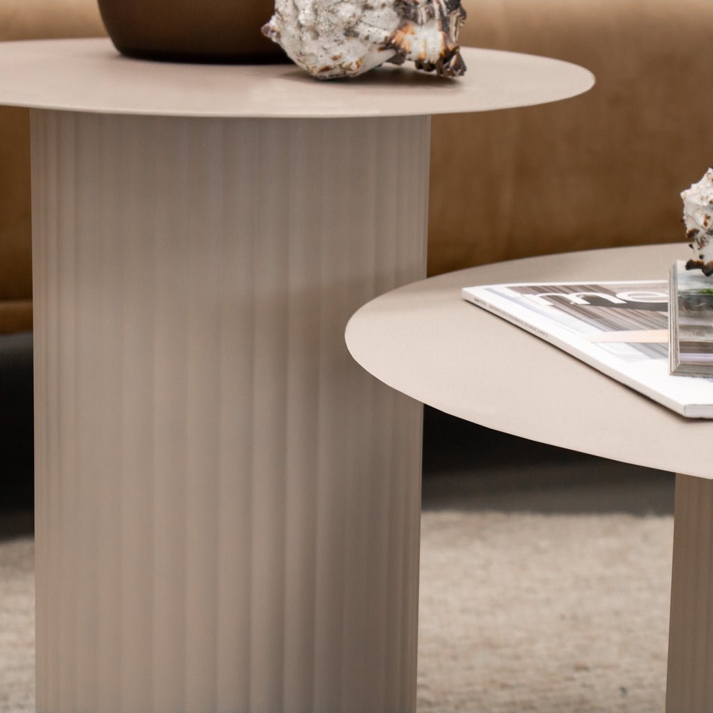 Beistelltisch Tilo - M - Beige-Beistelltisch-Kick Collection-le canapé