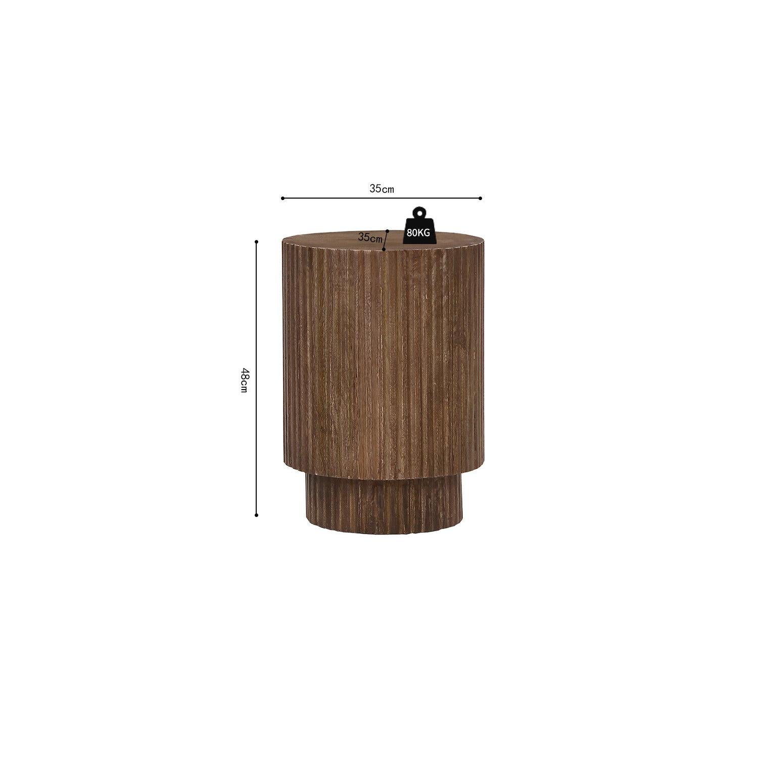 Beistelltisch Victor Ø35cm - Braun-Beistelltisch-Rousseau-le canapé