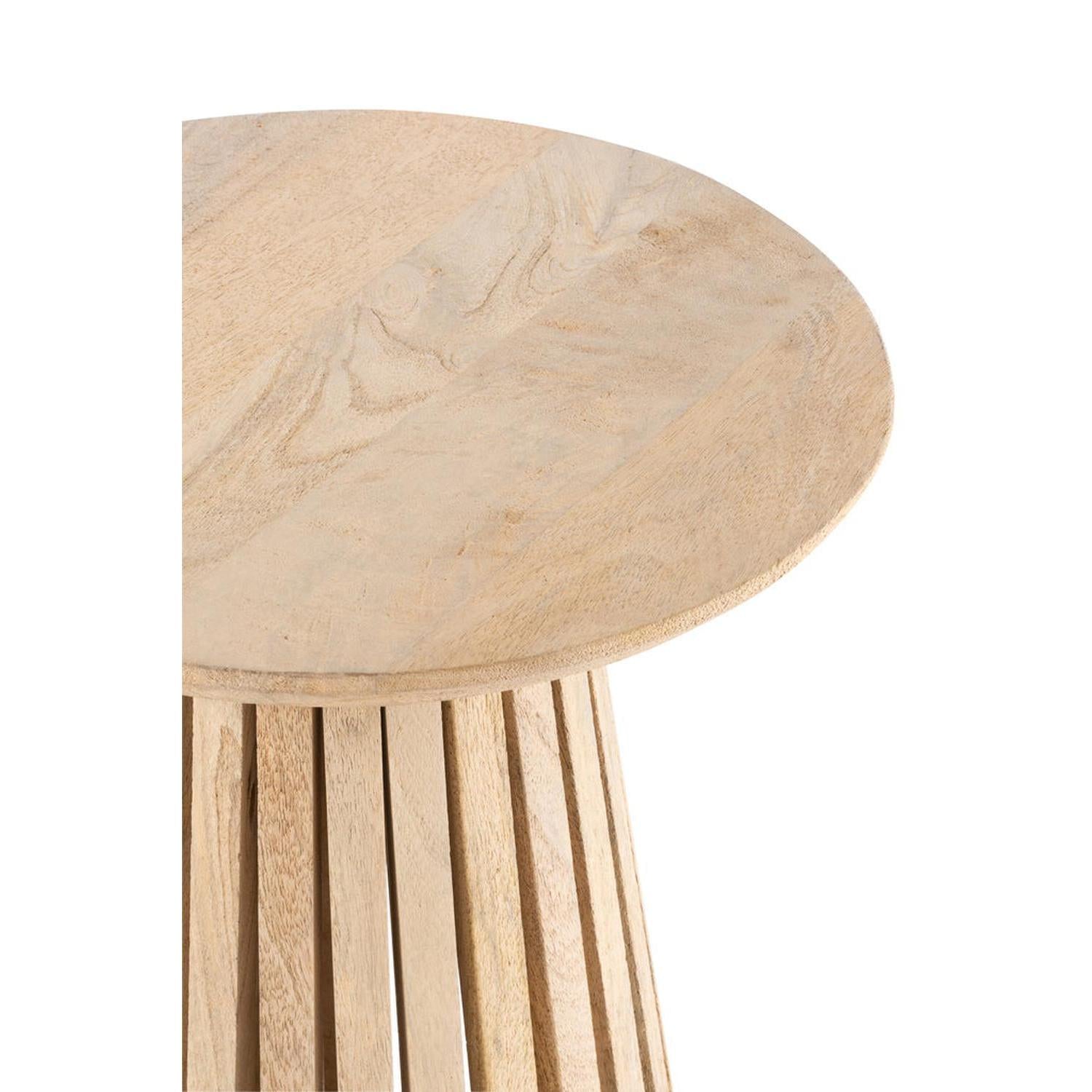 Beistelltisch Vincent aus Mangoholz - Natur-Beistelltisch-J-Line-le canapé