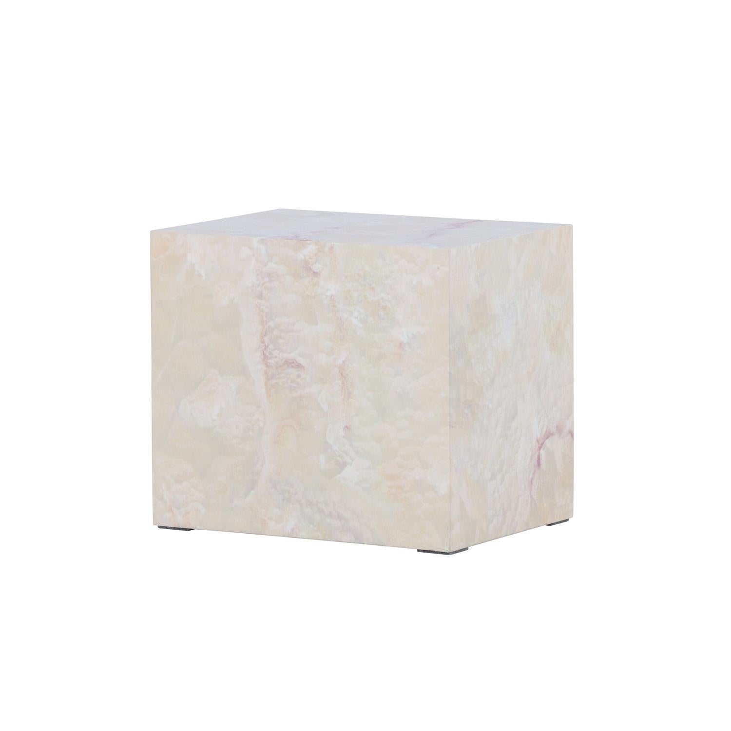 Beistelltisch York 25cm - Beige Steinoptik-Beistelltisch-Venture Home-le canapé