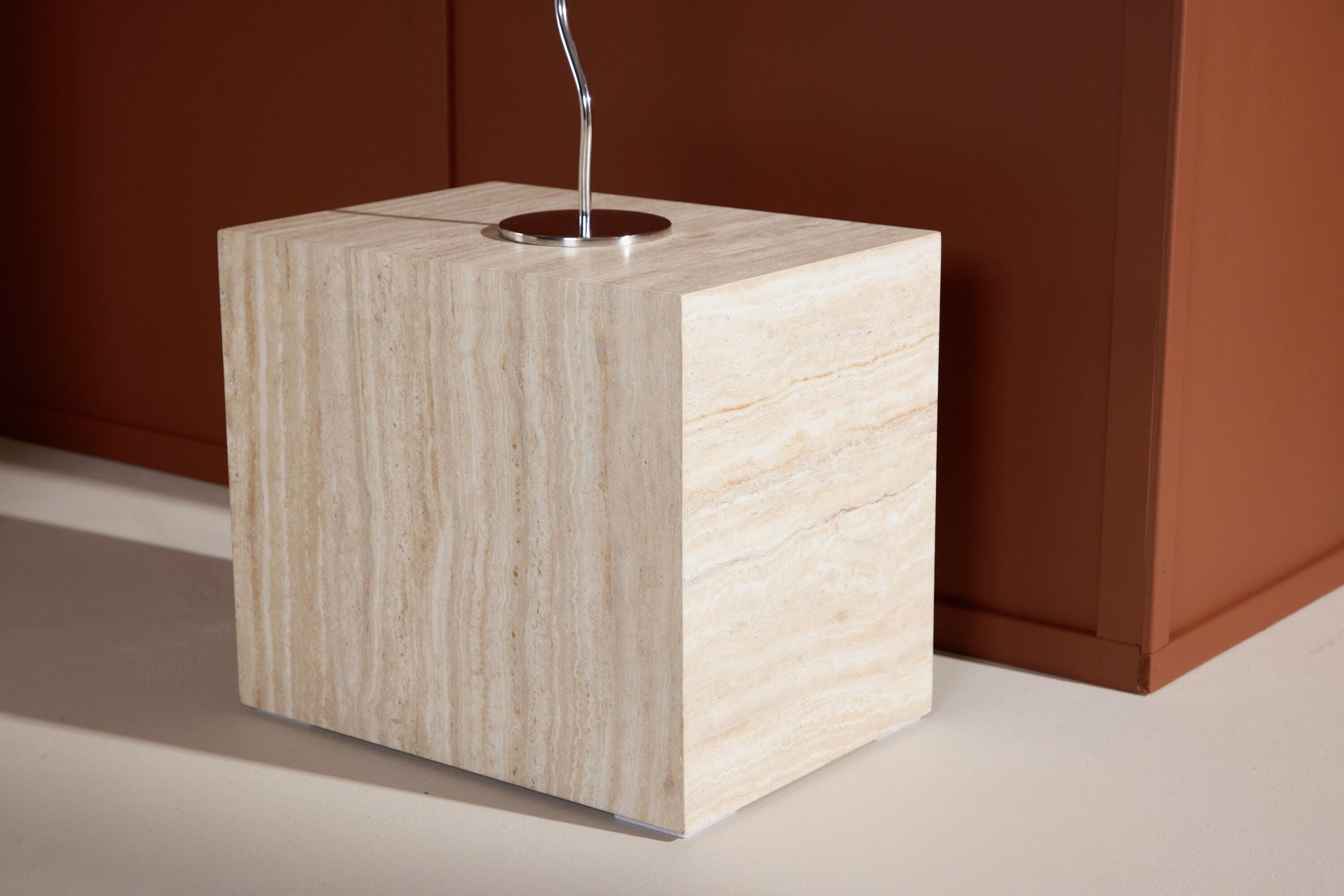 Beistelltisch York 25cm - Travertinoptik-Beistelltische-Venture Home-le canapé