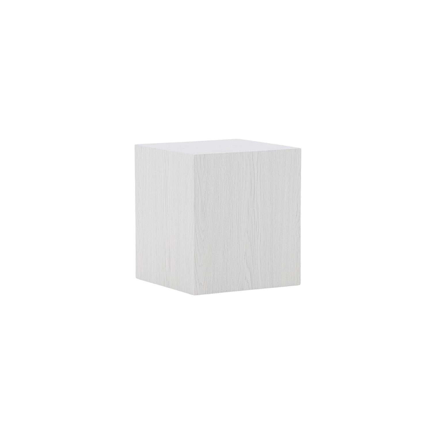 Beistelltisch York 40*40cm - Cremeweiß-Beistelltisch-Venture Home-le canapé