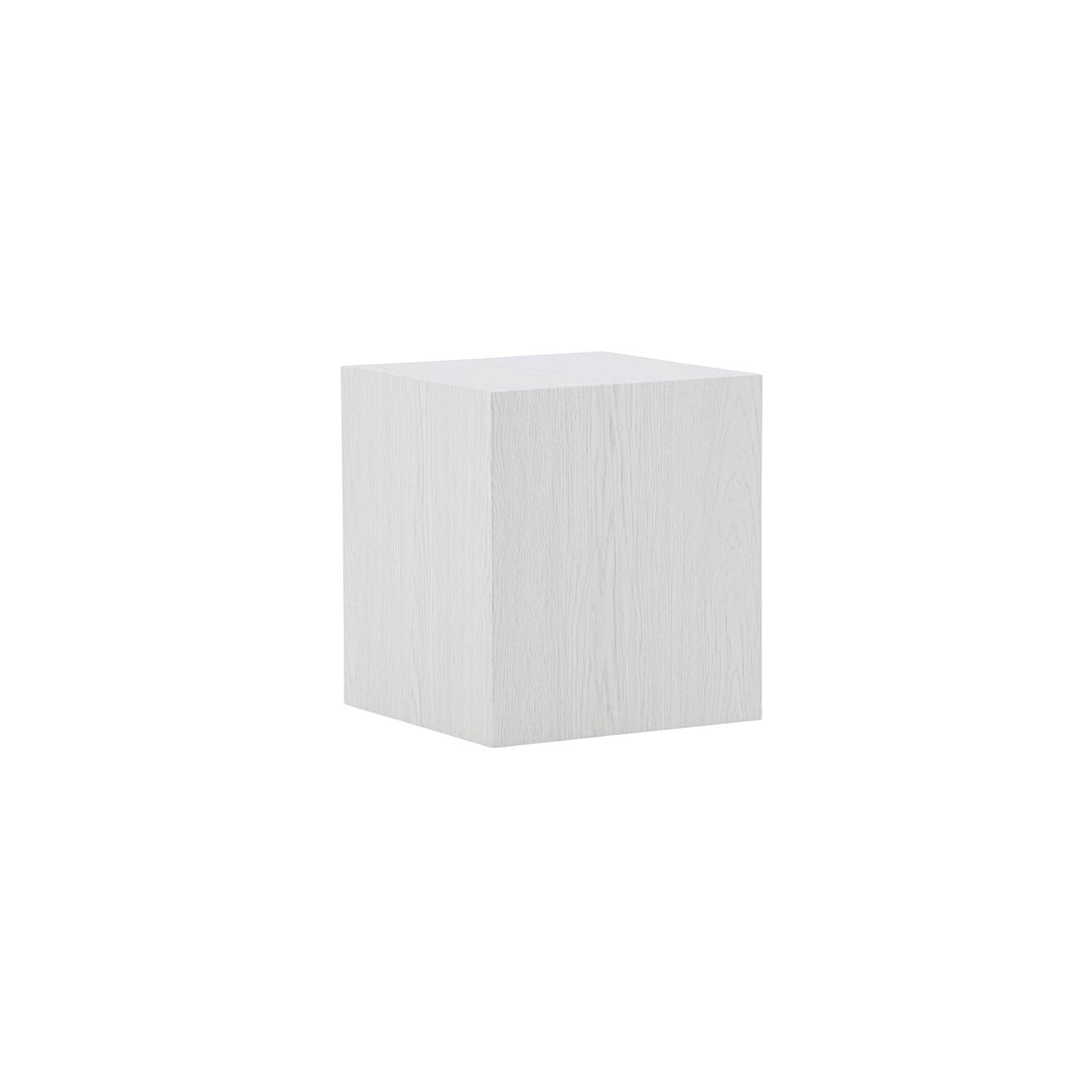 Beistelltisch York 40*40cm - Cremeweiß-Beistelltisch-Venture Home-le canapé