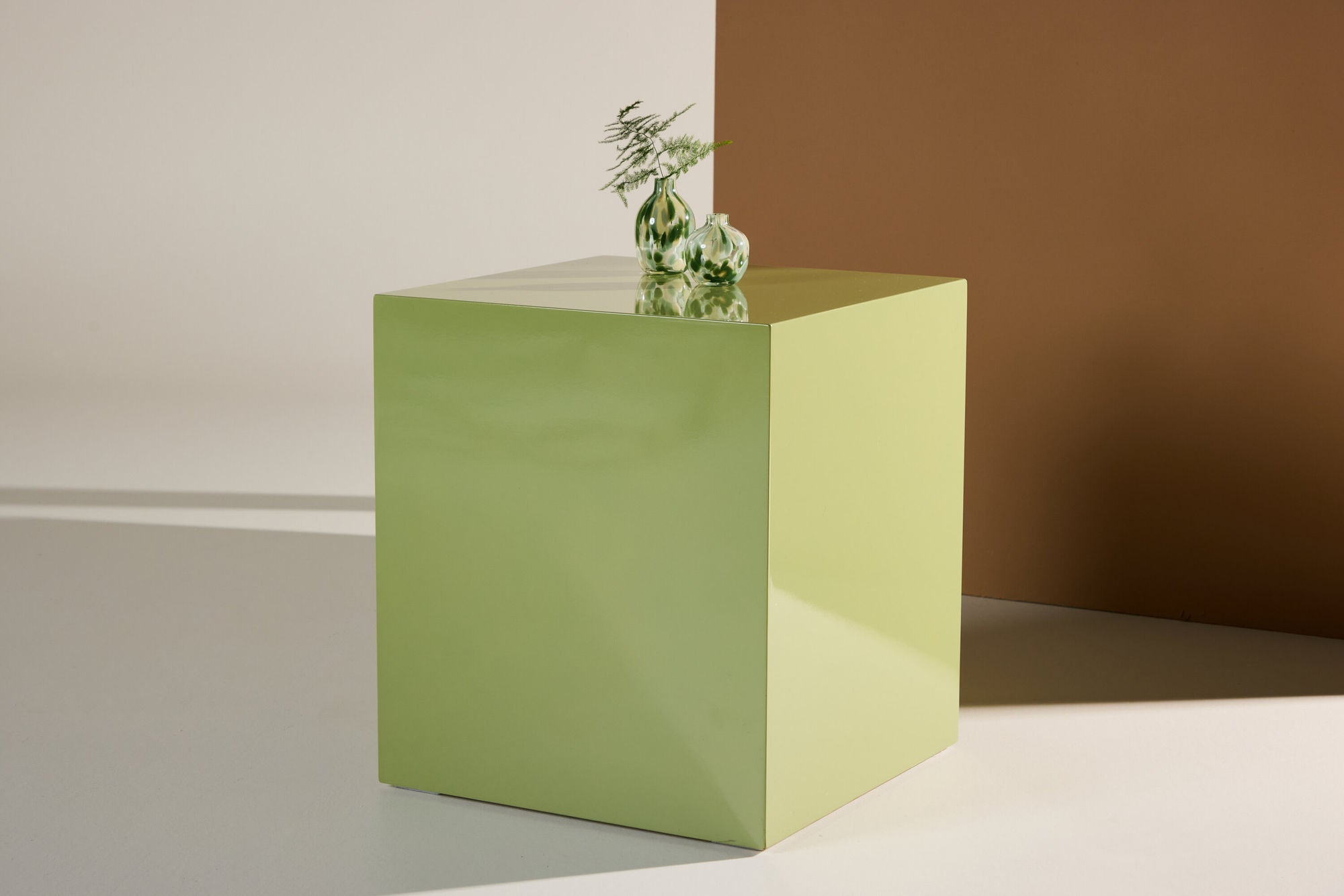 Beistelltisch York 40*40cm - Hellgrün-Beistelltisch-Venture Home-le canapé