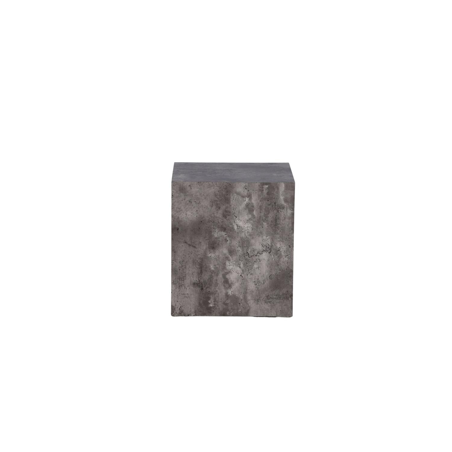 Beistelltisch York 40*40cm in Marmoroptik - Grau-Beistelltisch-Venture Home-le canapé