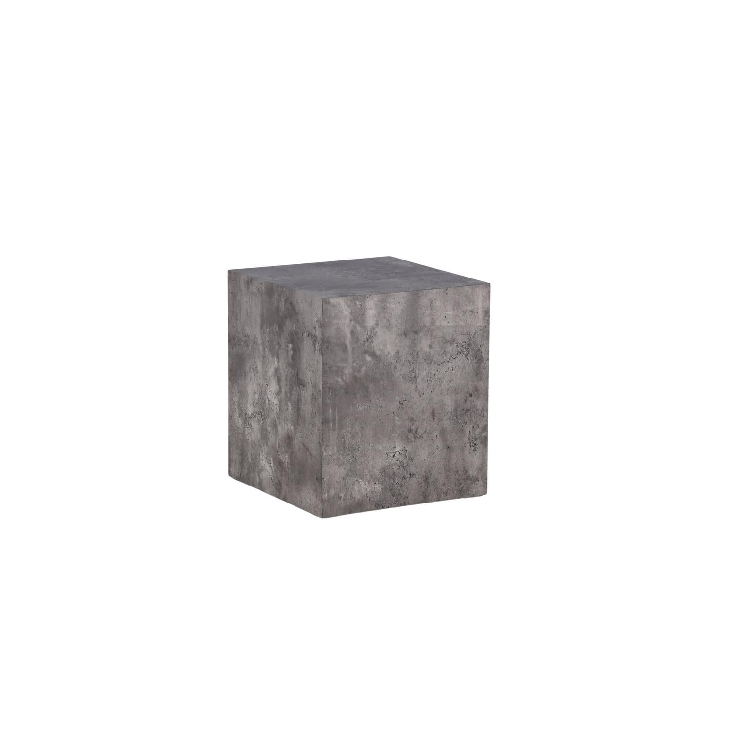 Beistelltisch York 40*40cm in Marmoroptik - Grau-Beistelltisch-Venture Home-le canapé