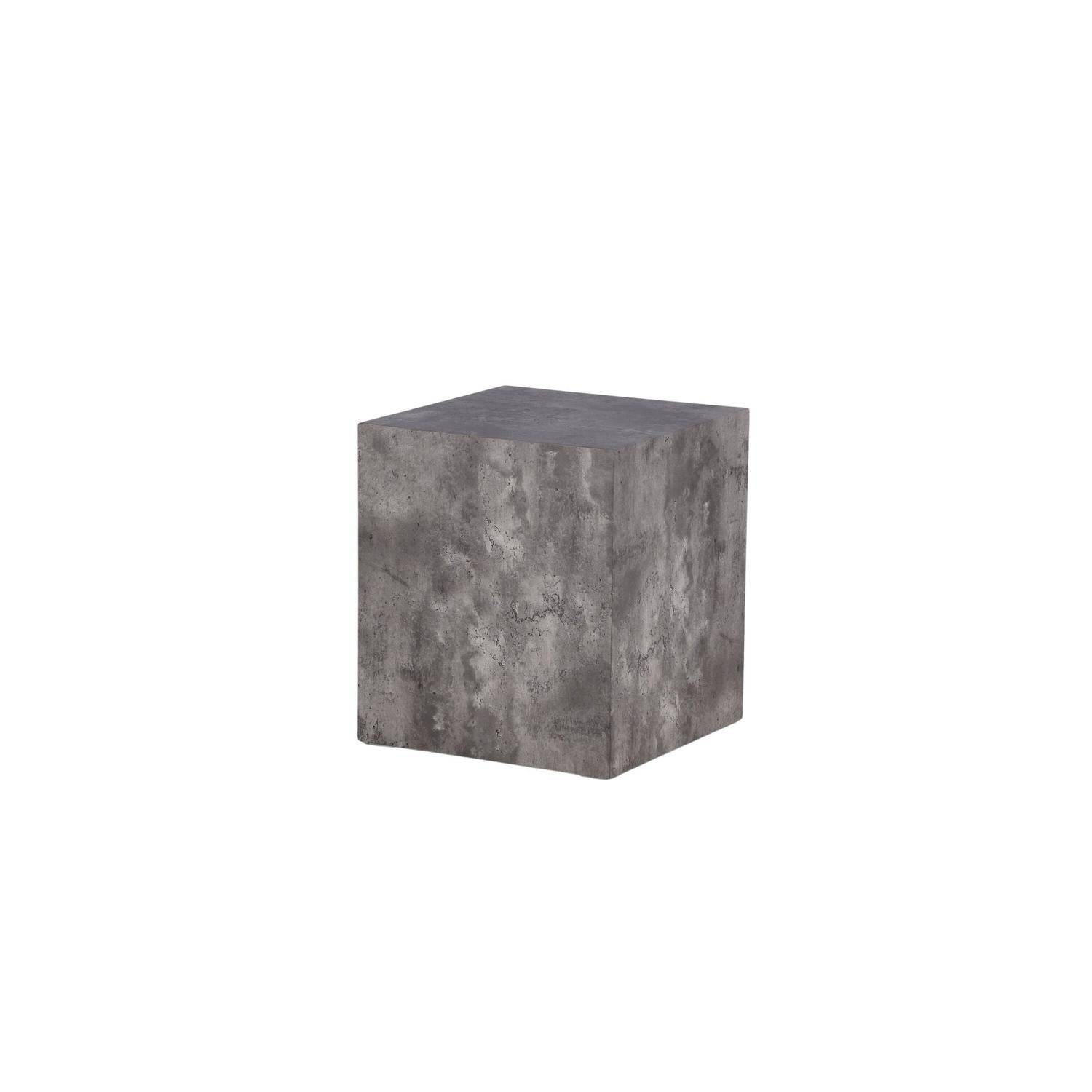 Beistelltisch York 40*40cm in Marmoroptik - Grau-Beistelltische-Venture Home-le canapé